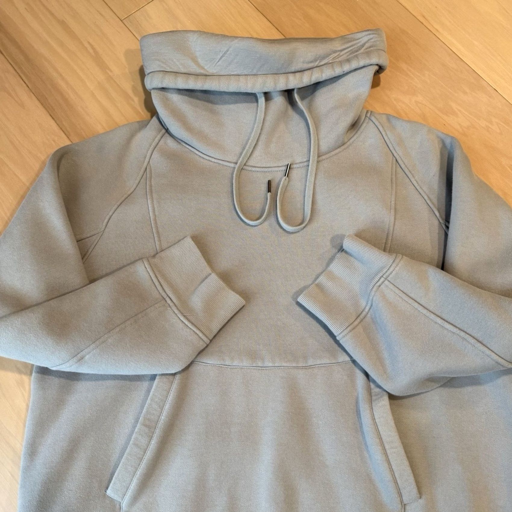 Helmut Lang Helmut Lang Hoodie Women's 2XL Gray Fleece Pullover Designer Glam Cowl Neck Size XXL / US 16-18 / IT 52-54 - 4 Thumbnail