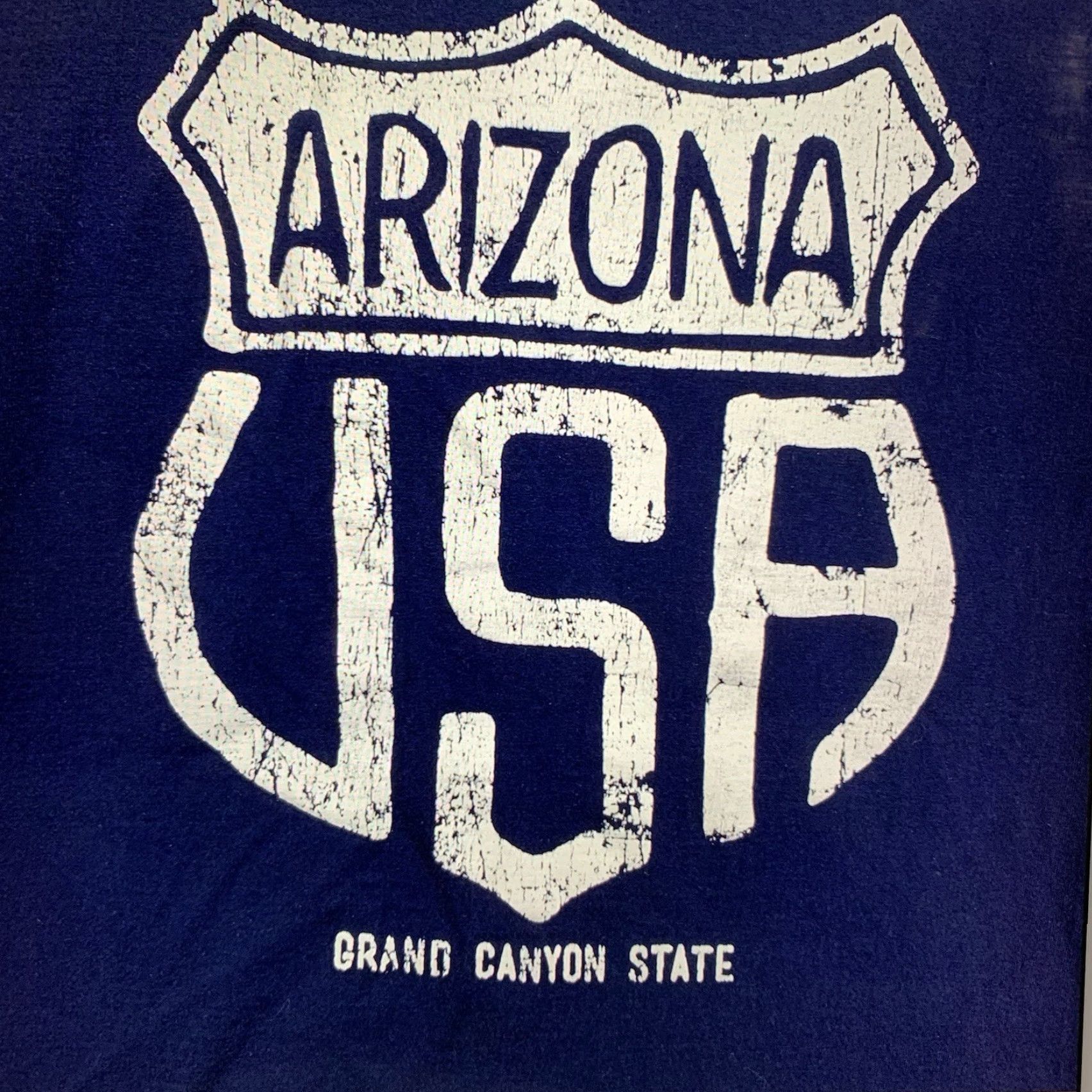 Vintage VINTAGE Pro Be Arizona T-Shirt Men Large Blue 90s Retro Road Trip USA Cotton Knit Heavyweight Size US L / EU 52-54 / 3 - 4 Thumbnail