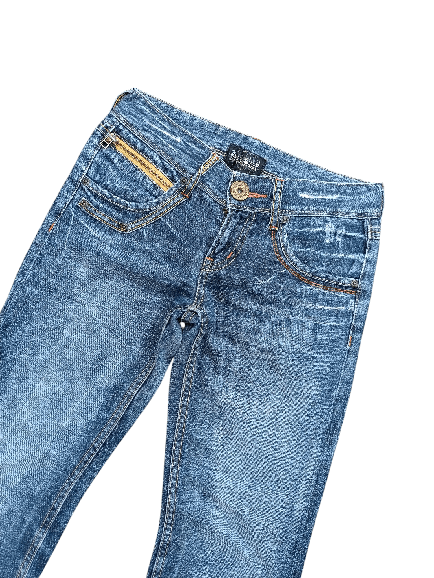 Japanese Brand VINTAGE 90s Flared Back Number Faded Jean Size US 28 / EU 44 - 12 Thumbnail
