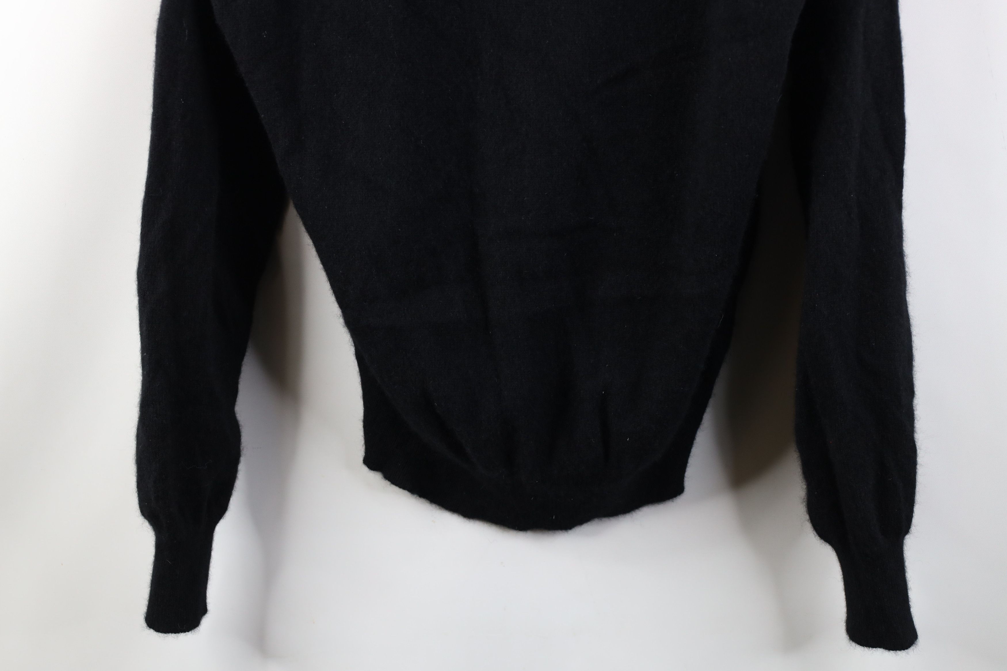 Vintage Vintage 90s Streetwear 2 Ply Cashmere Knit Sweater Black Size US XL / EU 56 / 4 - 3 Thumbnail