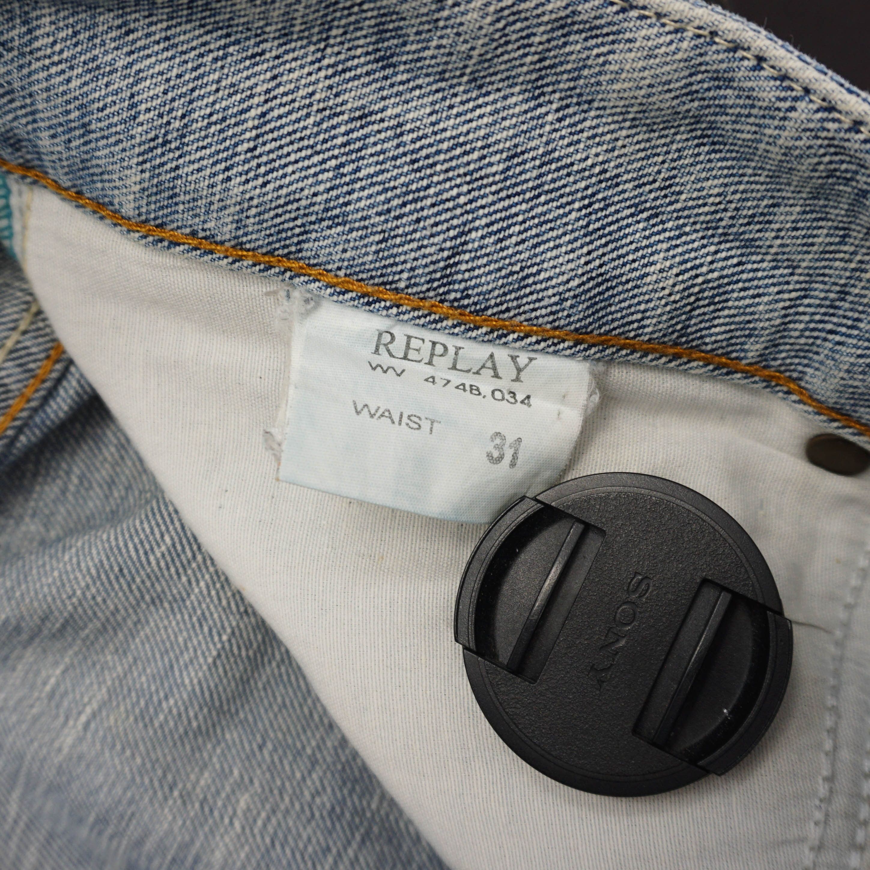 Replay × Vintage Archive Y2K Washed Baggy Jeans Size 31" - 5 Thumbnail