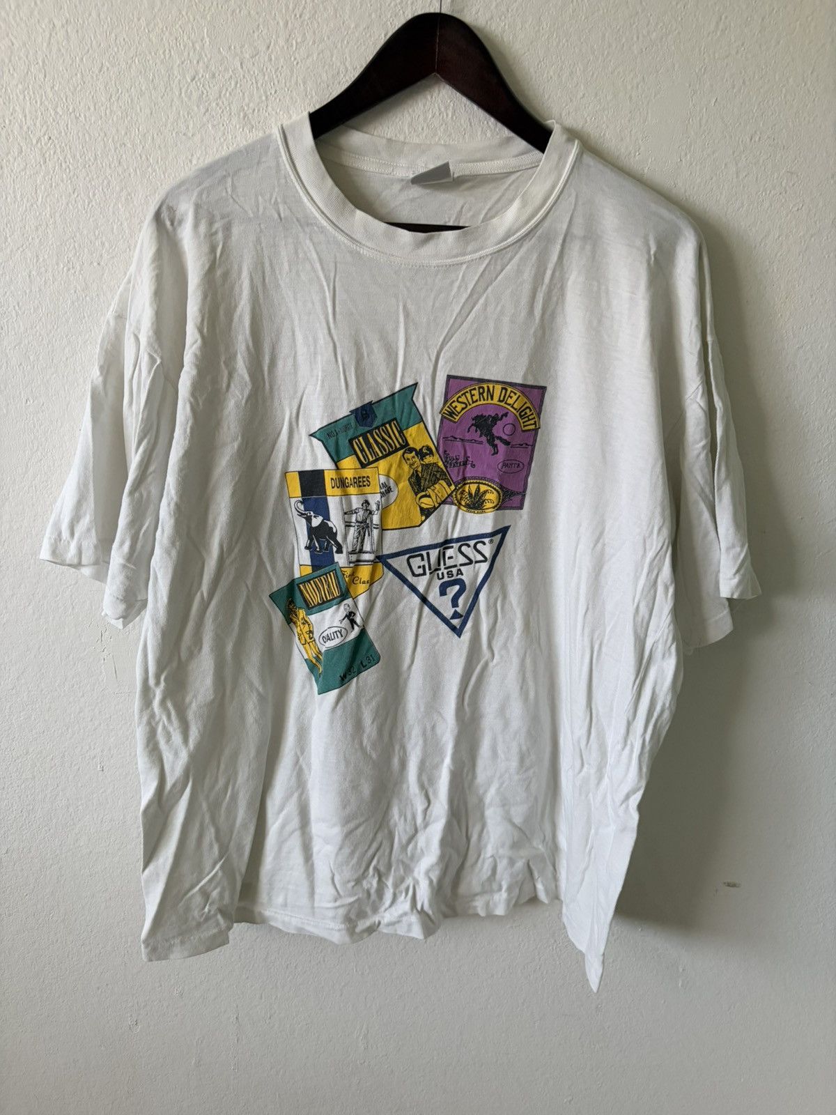 Guess Vintage 90s Guess Tee Size US XL / EU 56 / 4 - 1 Thumbnail