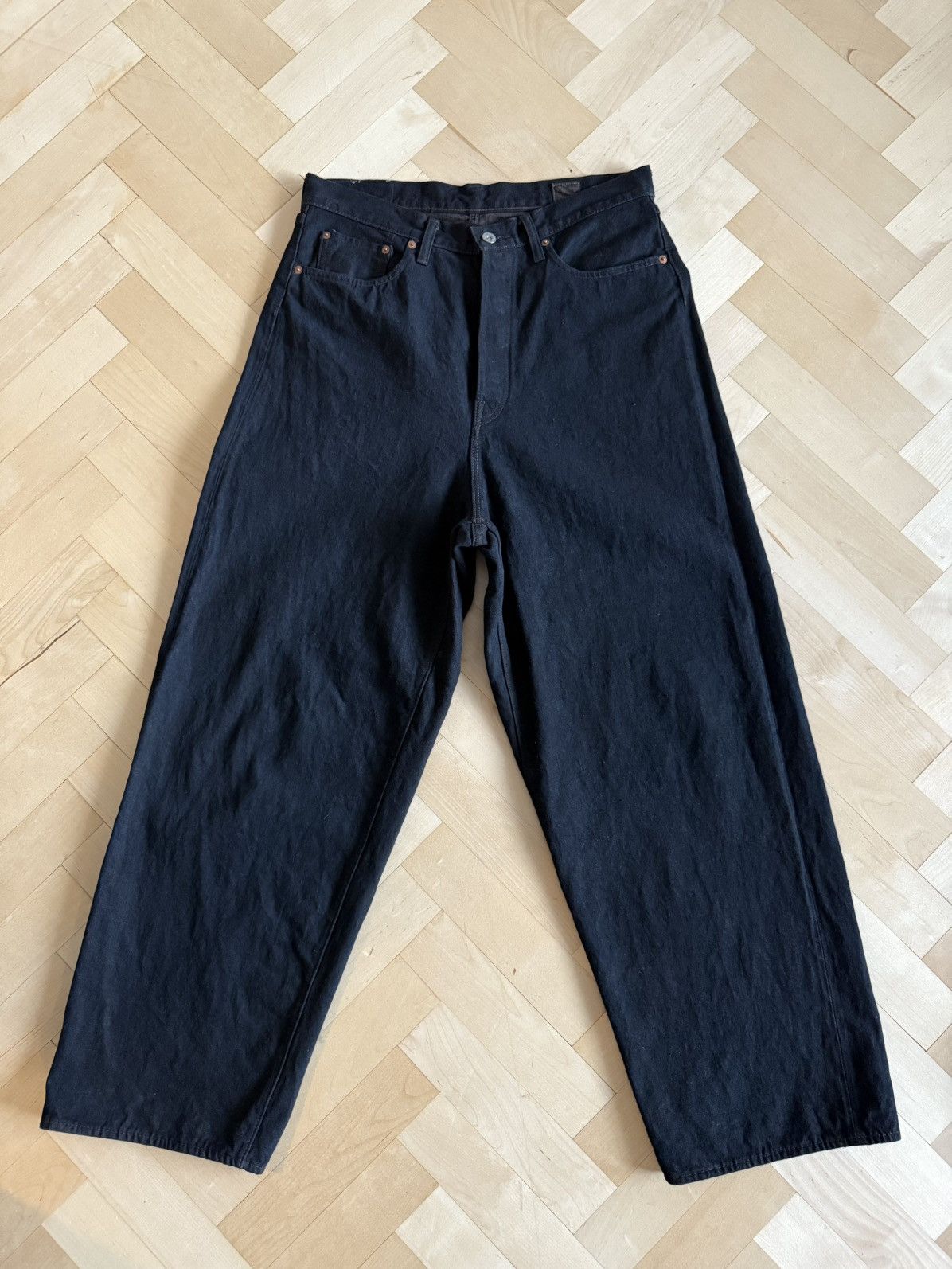 evan kinori ✕ orSlow デニム　日本未発売　タグ付き Evan Kinori x orSlow Wide Leg Denim, Indigo – Glasswing