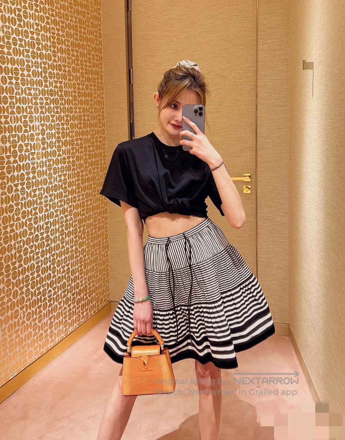 Louis Vuitton Louis Vuitton Striped Skirt. Size US 36 / EU 52 - 7 Thumbnail