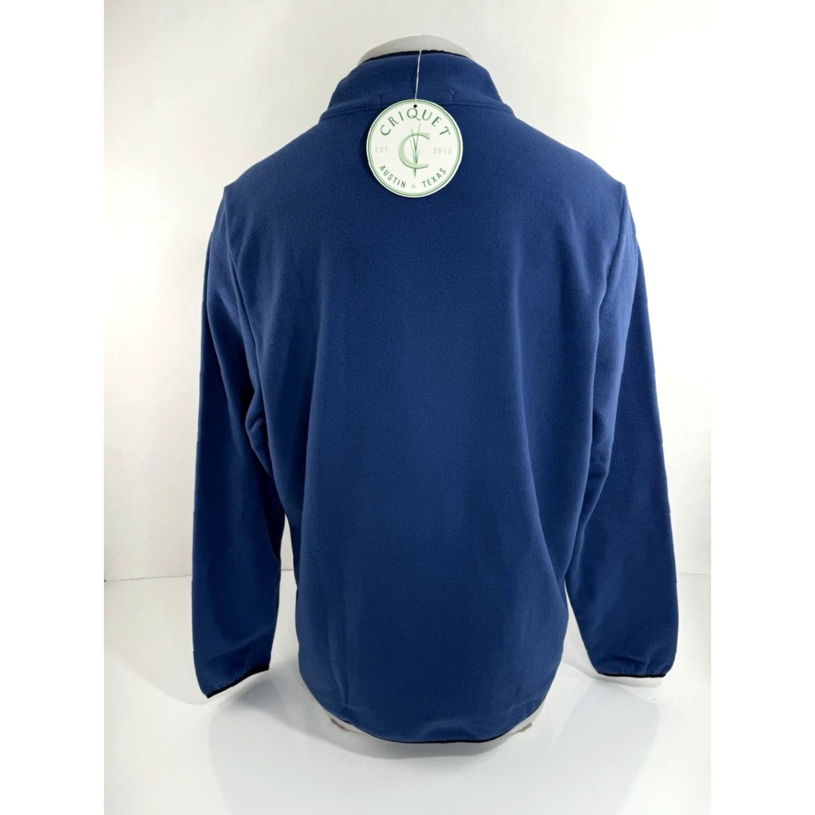 Logo 7 CRIQUET Austin - NEW w TAG - Fleece Pullover Snap Embroidered Logo M Jacket Shirt Mens Blue 90s CQ44 Size US M / EU 48-50 / 2 - 3 Thumbnail