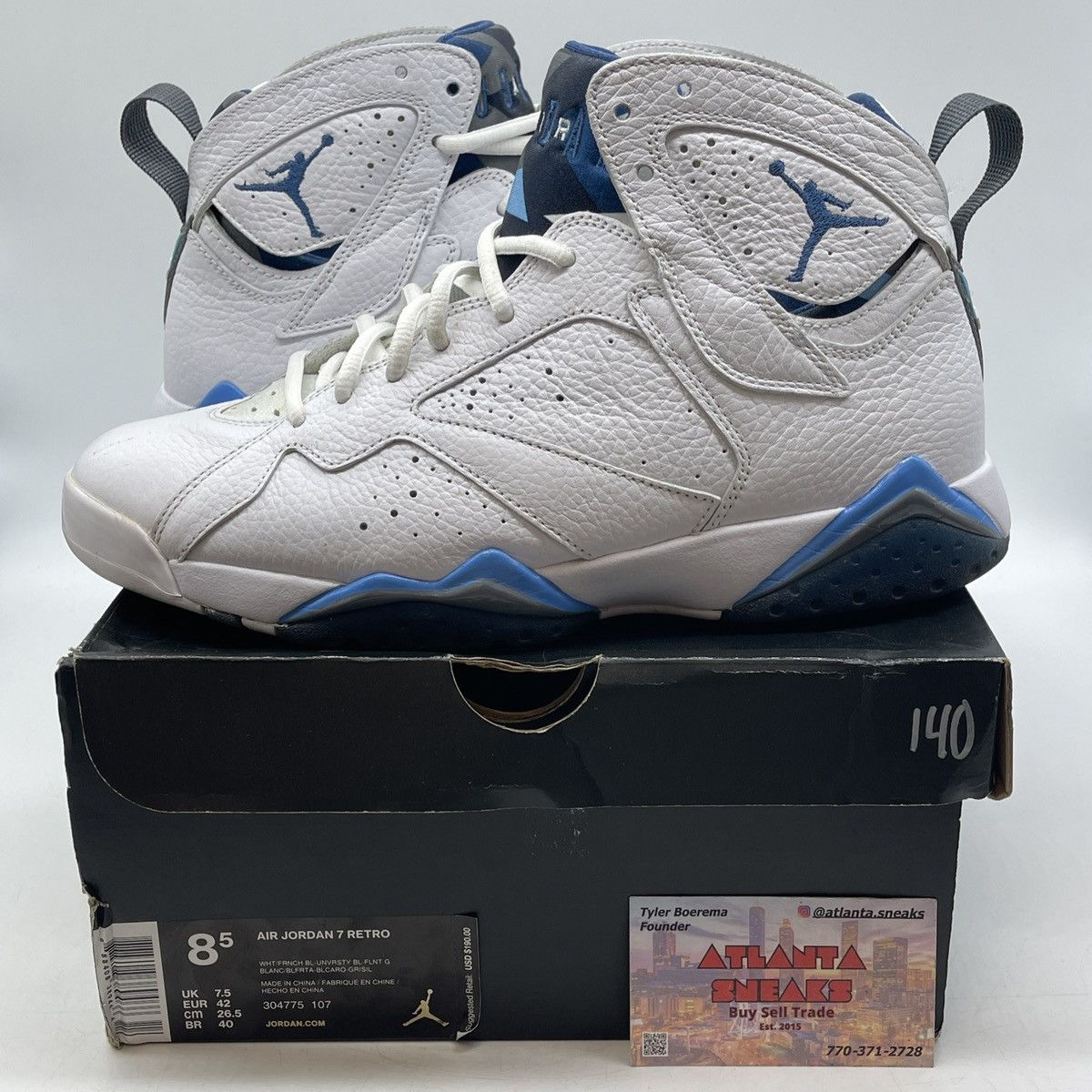 Jordan Brand Air Jordan 7 French blue Size US 8.5 / EU 41-42 - 1 Thumbnail