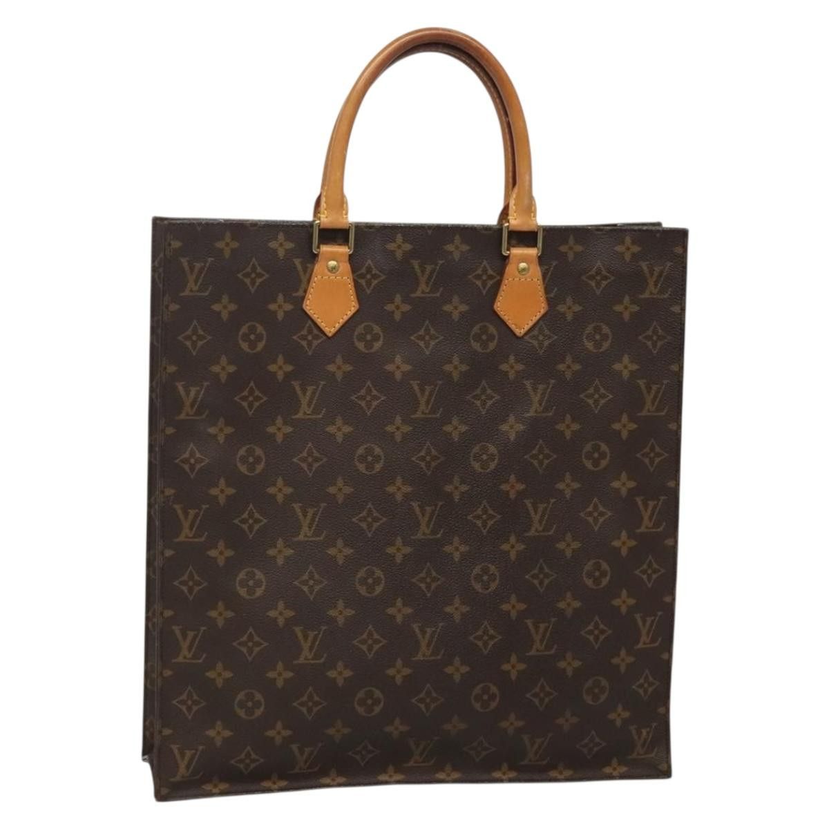 Louis Vuitton LOUIS VUITTON Monogram Sac Plat Hand Bag M51140 Size ONE SIZE - 1 Thumbnail