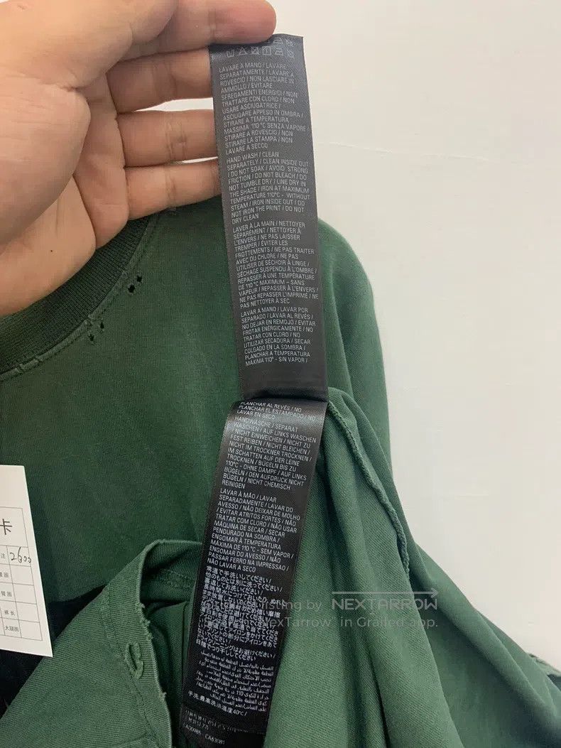 Balenciaga Balenciaga Green Tape Lettering Short Sleeve T-Shirt Size US M / EU 48-50 / 2 - 6 Thumbnail