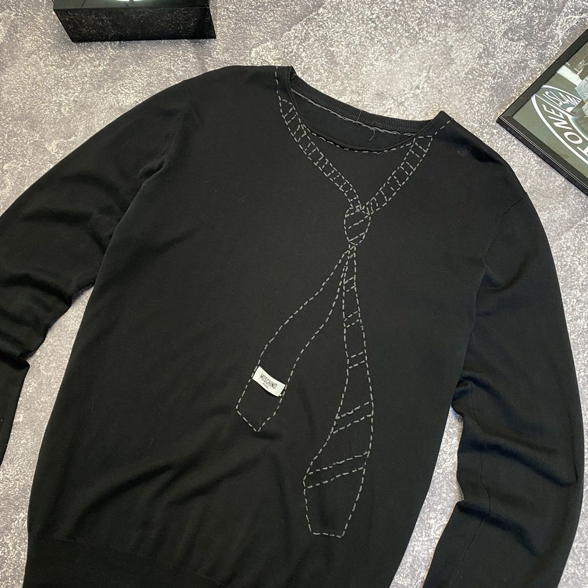 Moschino Luxury Moschino Jeans Designer Logo vintage sweater Size US XL / EU 56 / 4 - 3 Thumbnail