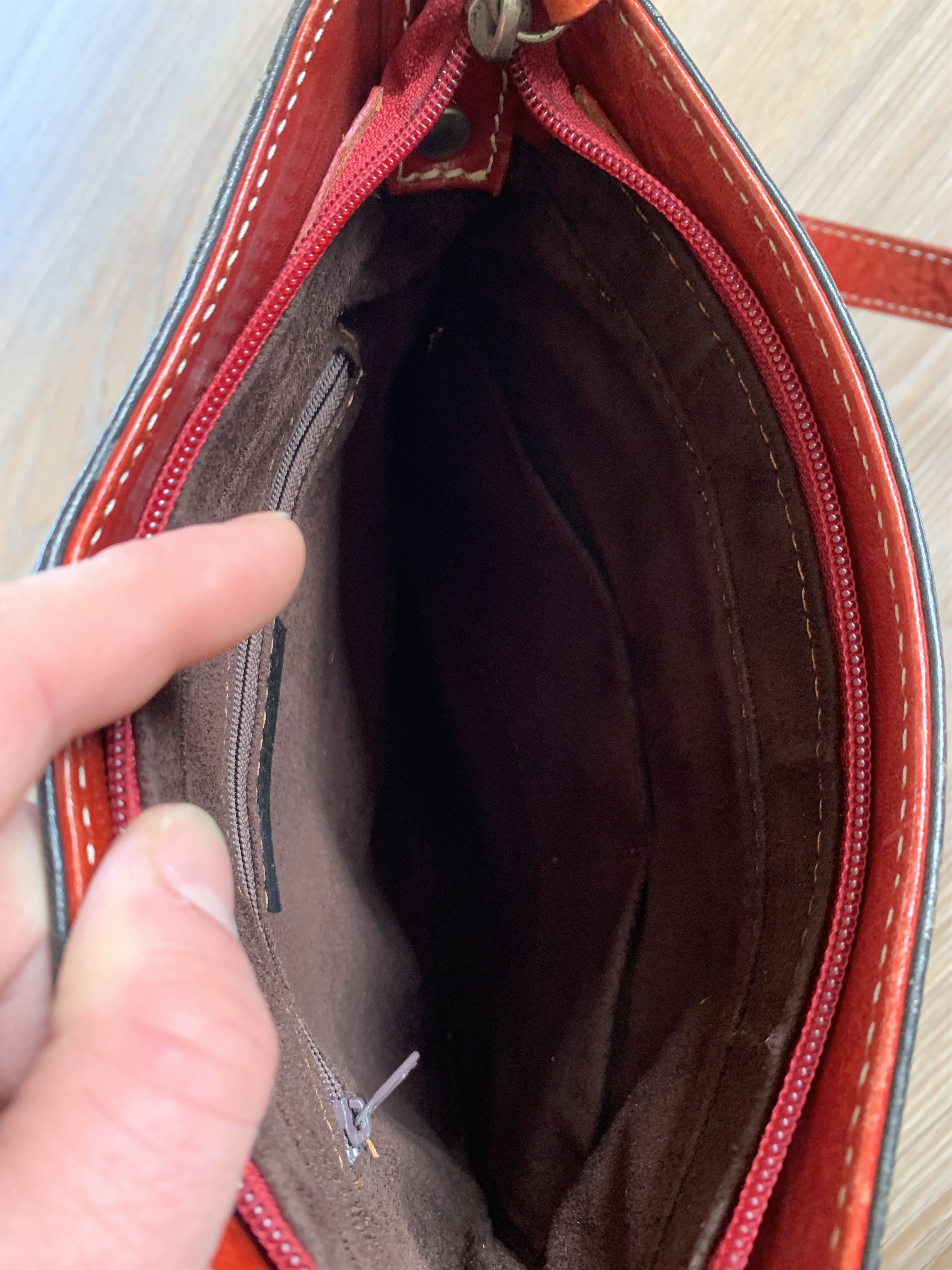 Firenze Rare Firenze Barberini Leather Messenger CrossBody Bag Size ONE SIZE - 11 Thumbnail