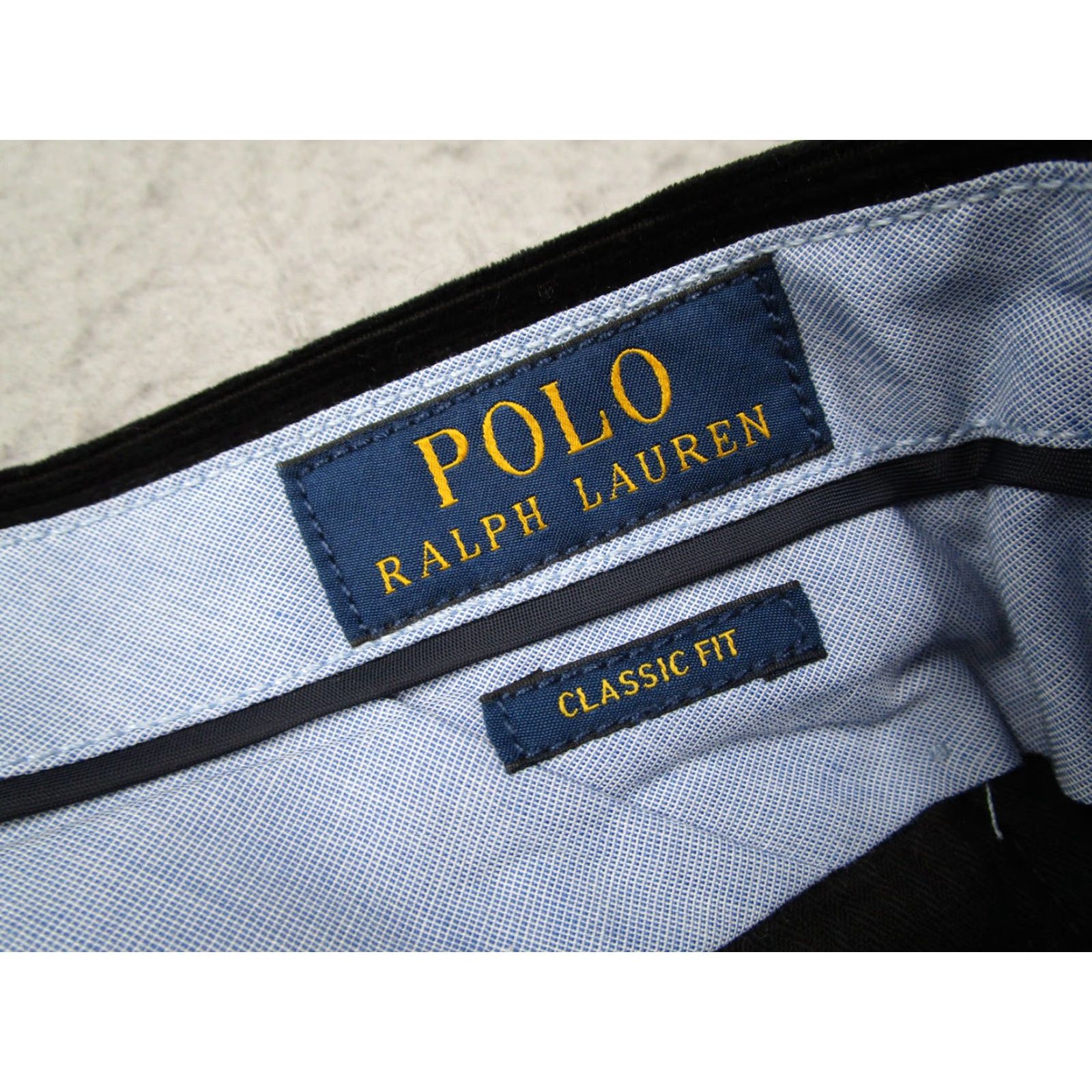 Polo Ralph Lauren Polo Ralph Lauren Dress Pants Mens 40x30 Black Corduroy Classic Fit Stretch Size US L / EU 52-54 / 3 - 6 Thumbnail