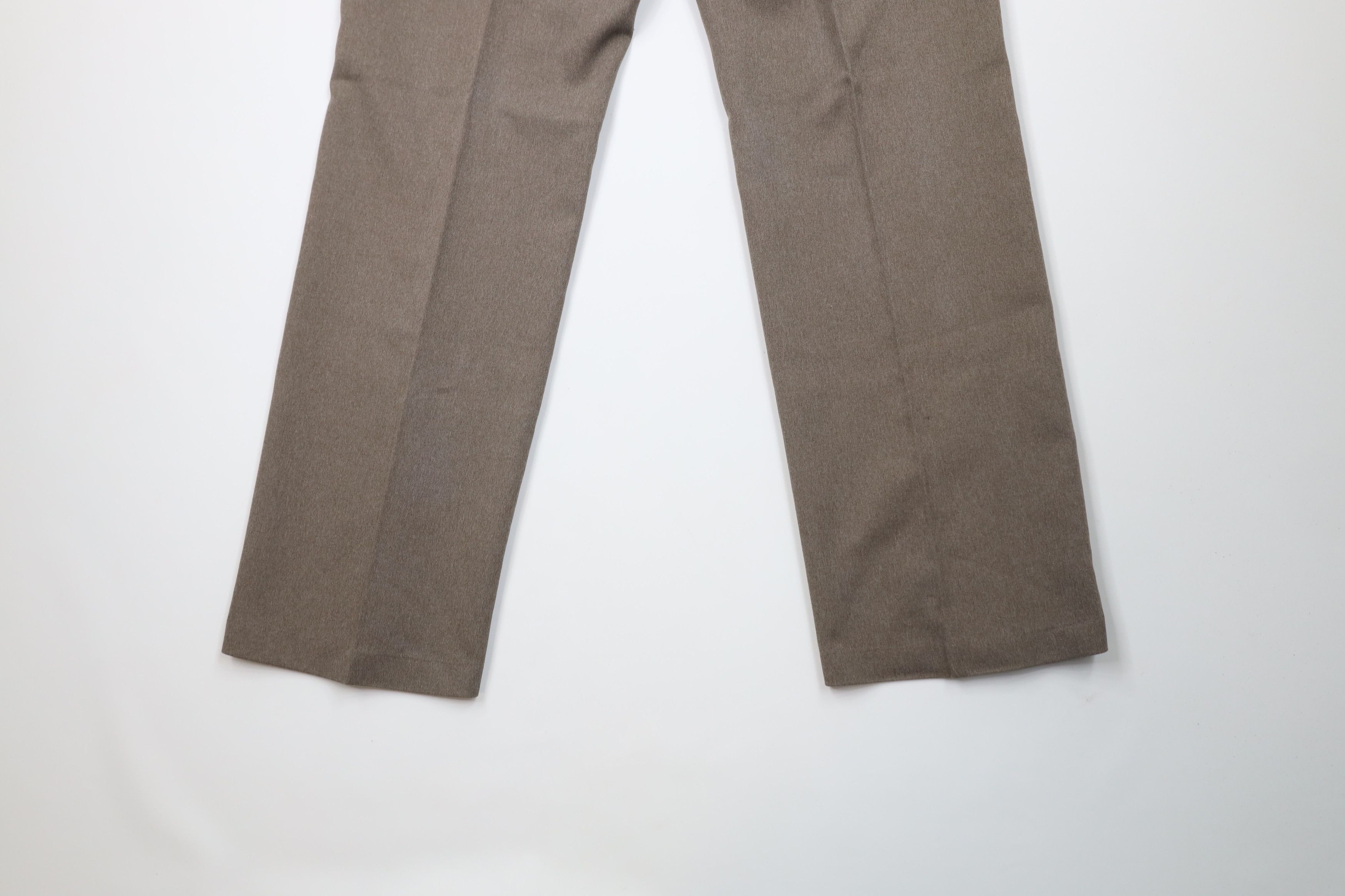 Levi's Vintage 70s Levis Knit Wide Leg Bell Bottoms Pants Brown USA Size US 40 / EU 56 - 14 Thumbnail