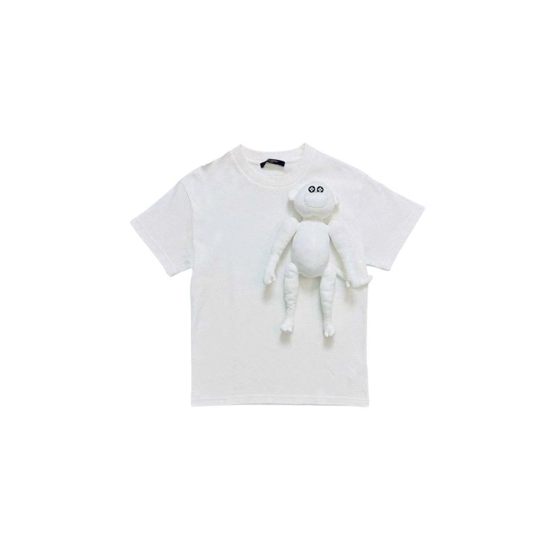 image of Louis Vuitton 3D Monkey T-Shirt in White, Men's (Size XS)