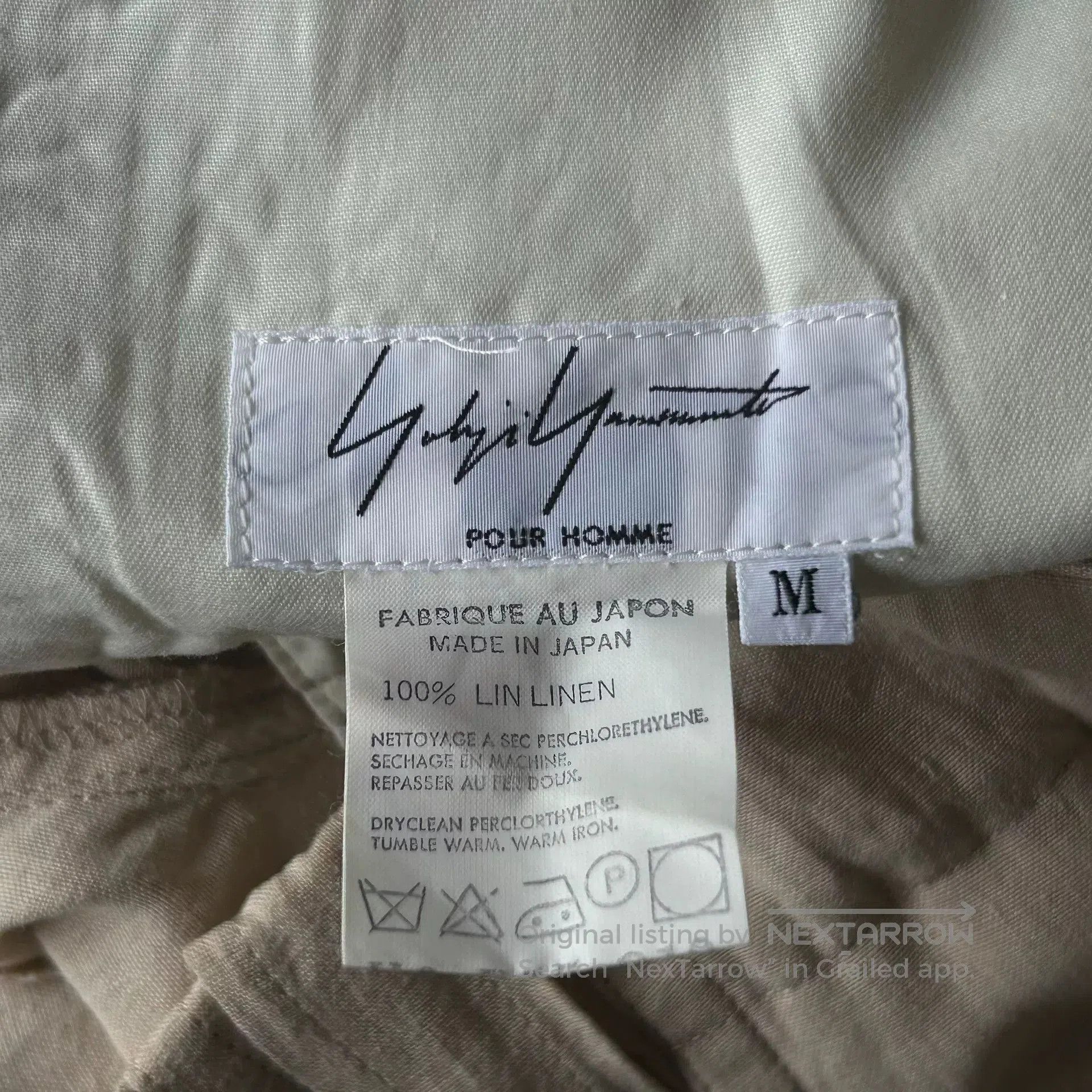 Yohji Yamamoto Yohji Yamamoto Linen Wide Leg Trousers. Size US 27 - 6 Thumbnail