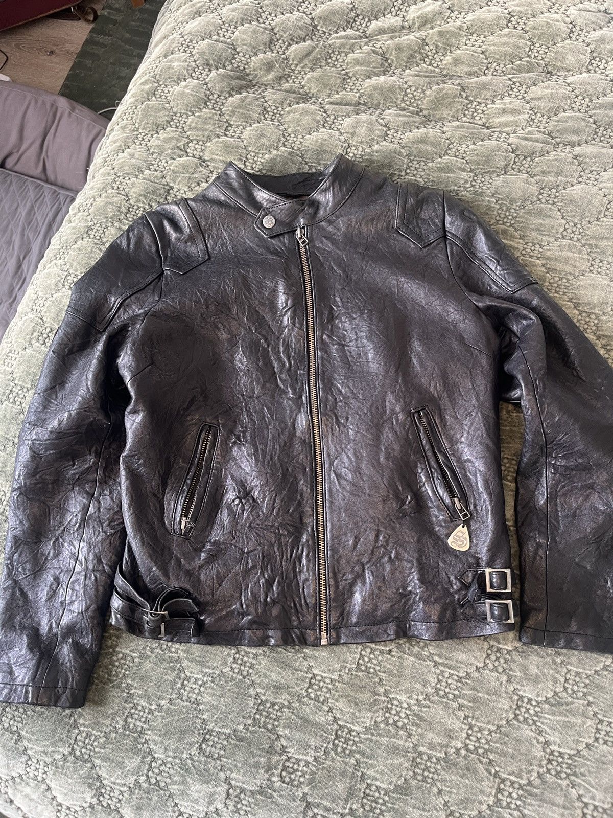 Christian Audigier Christian Audigier SMET leather biker jacket Size L / US 10 / IT 46 - 4 Thumbnail