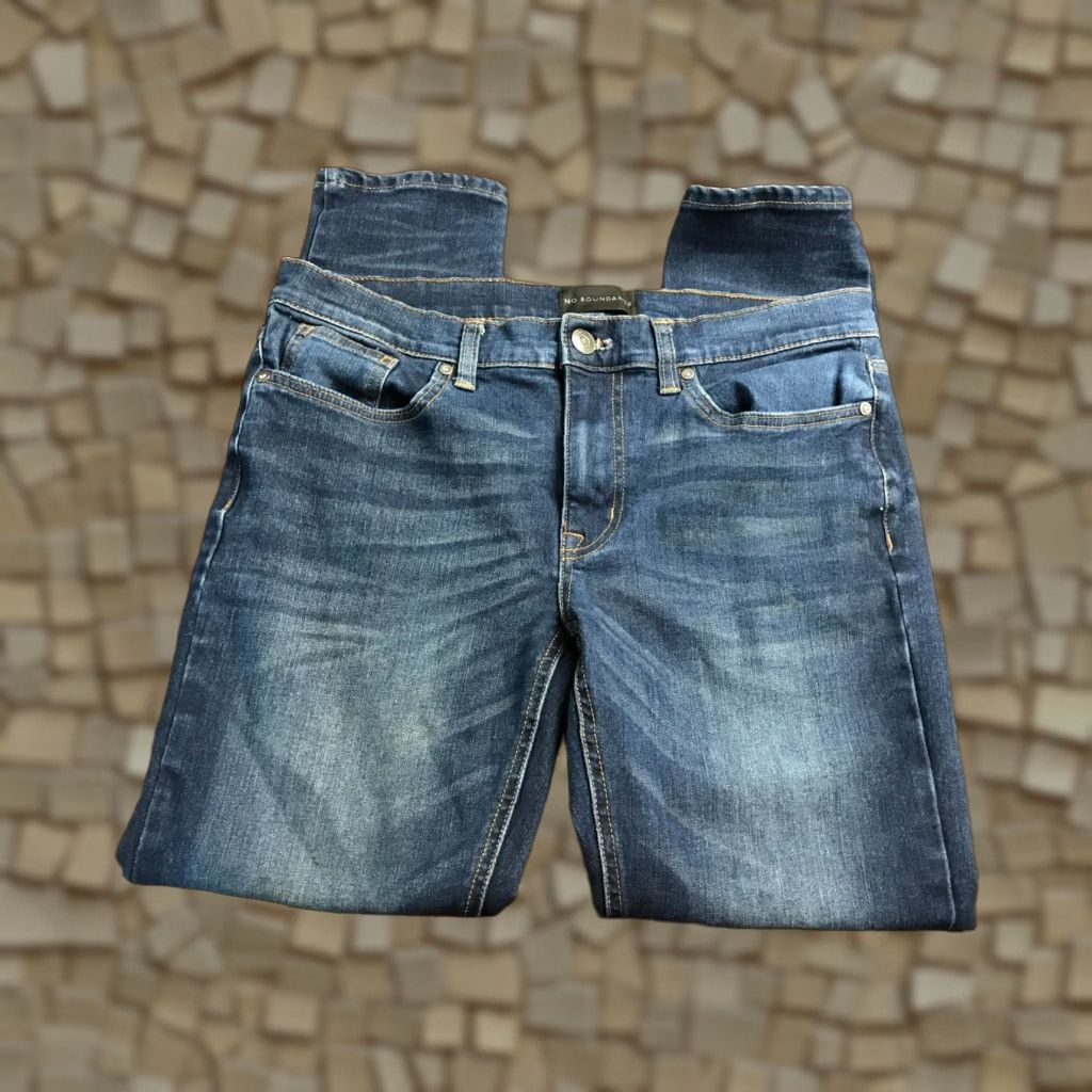Vintage No Boundaries Jeans Women's 34x28 Blue Denim Straight Leg Pockets Jeans"} Size 24" / US 00 / IT 34 - 1 Thumbnail