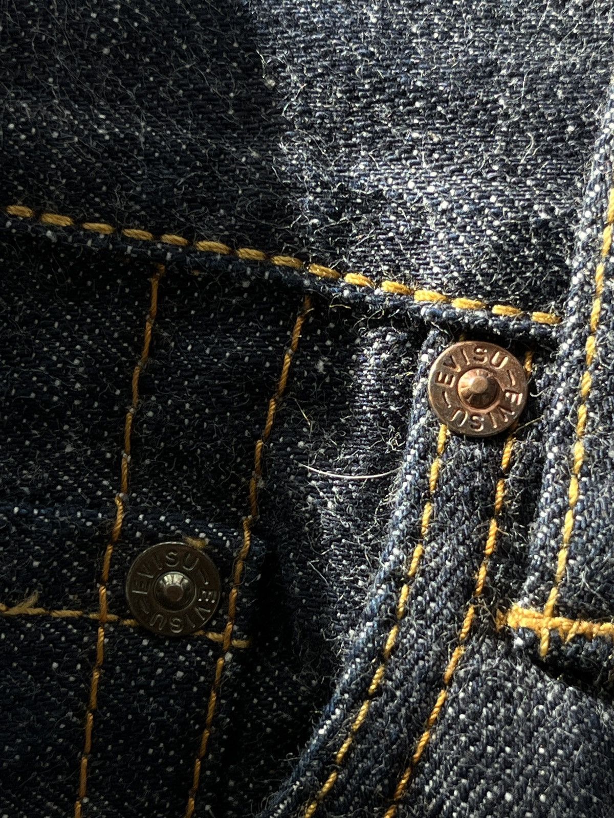 Evisu 2000’s Evisu Brushstroke Daicock Selvedge Jeans Size US 34 / EU 50 - 14 Thumbnail