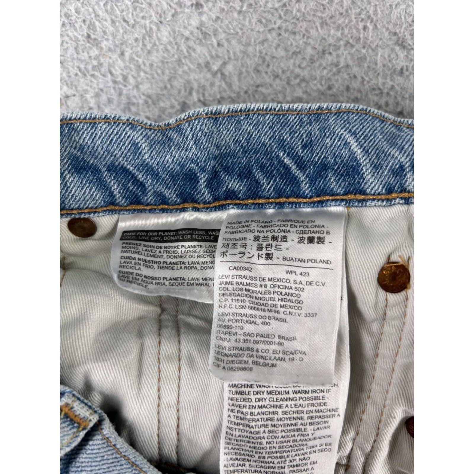 Levi's Levi's 512 Jeans Denim Blue 32x31 Regular 5-Pocket Distressed Stretch Cotton Cotton Vintage No Size US 32 / EU 48 - 7 Thumbnail