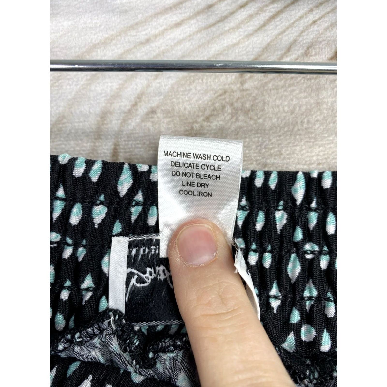 Vintage Vtg Anthony Richards Maxi Skirt 2X Black Blue Stripes Elastic Waist Jersey Skirt Womens 90s Vintage Theme 90s Size XXL / US 16-18 / IT 52-54 - 4 Thumbnail