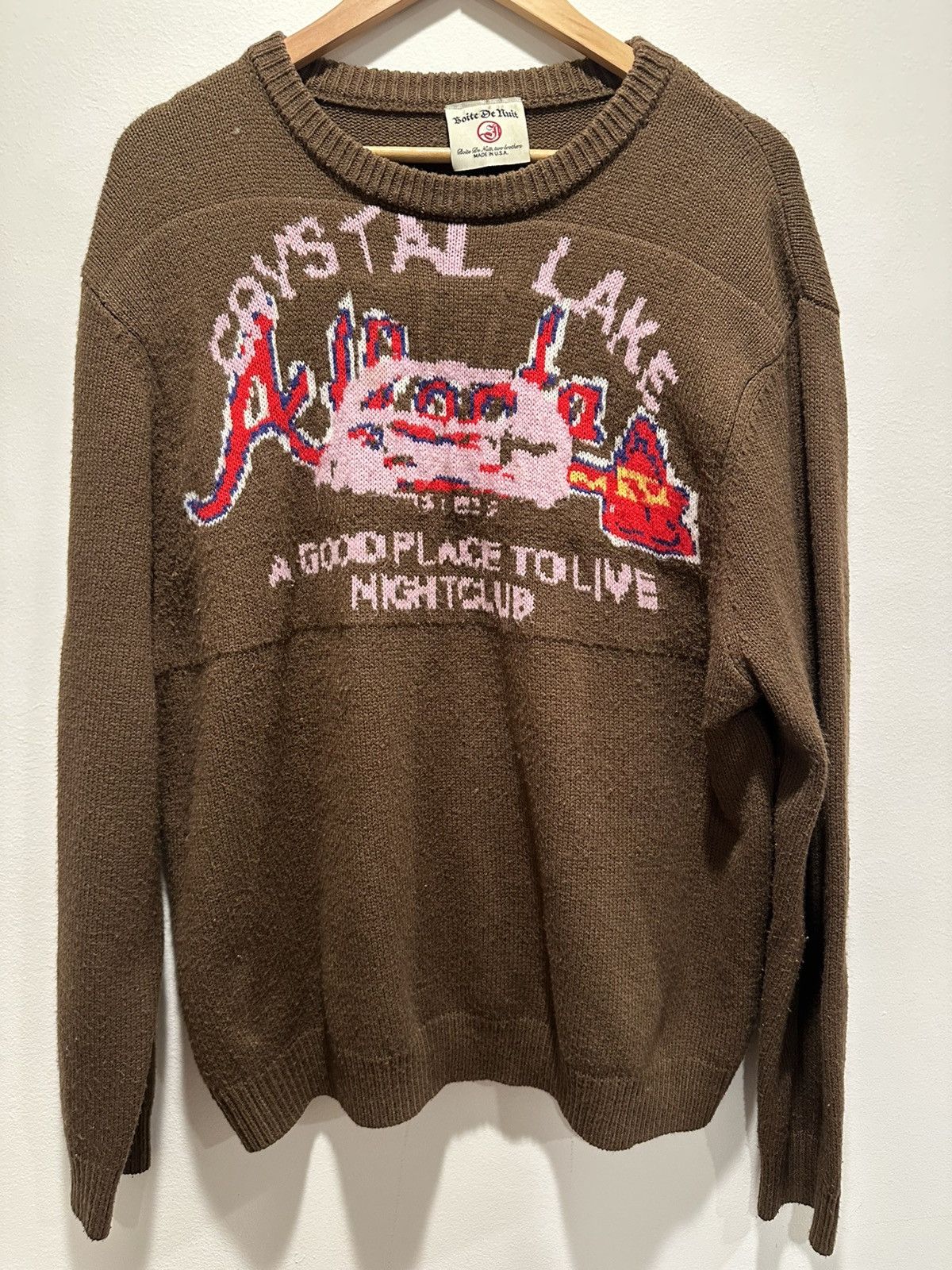 Designer nightclub crystal lake knit Size US L / EU 52-54 / 3 - 1 Thumbnail