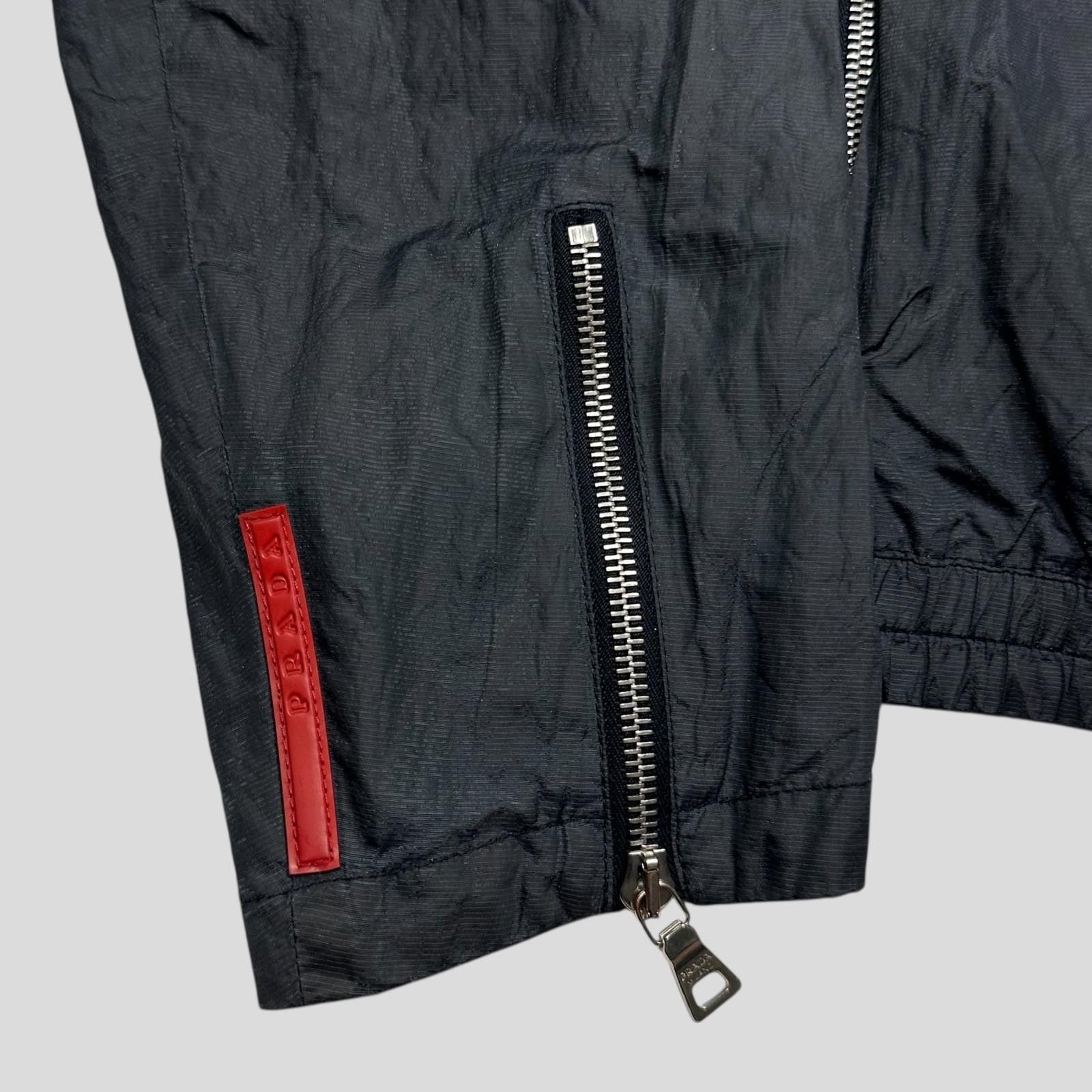 Prada Prada Sport 00’s Metal Nylon + Leather Moto Biker Jacket - M Size US M / EU 48-50 / 2 - 2 Thumbnail