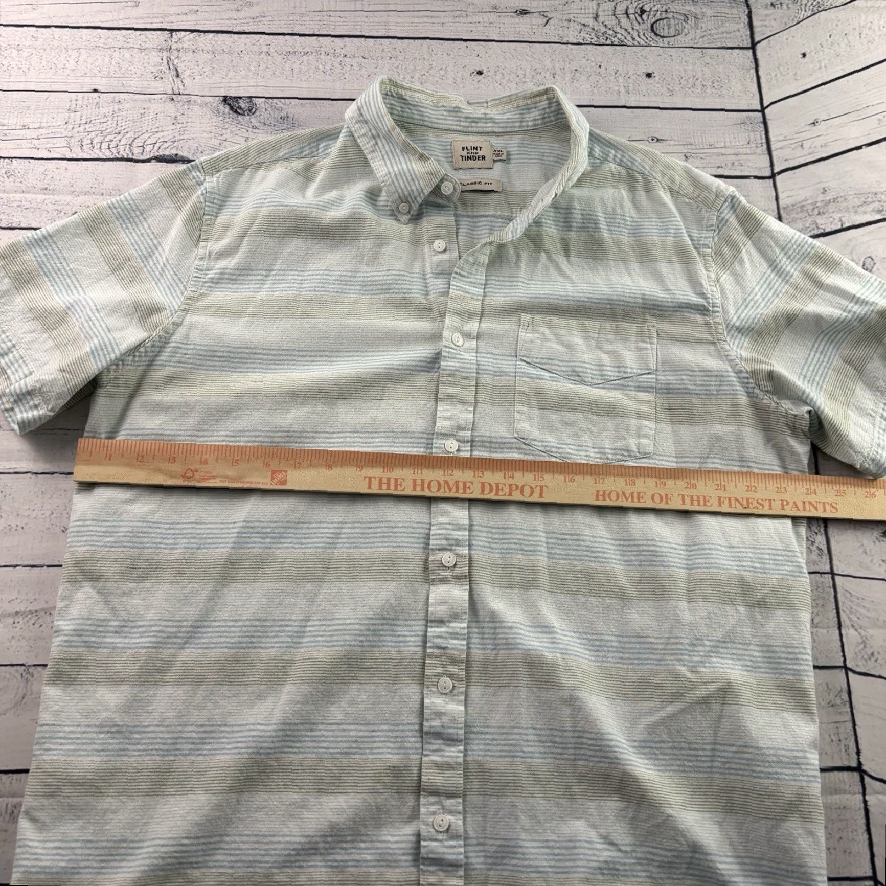 Flint And Tinder Flint And Tinder Short Sleeve Classic Cotton Hemp Button Front Shirt Mens XXL Multicolor Cotton Hemp Shirt Men 2XL Size US XXL / EU 58 / 5 - 4 Thumbnail