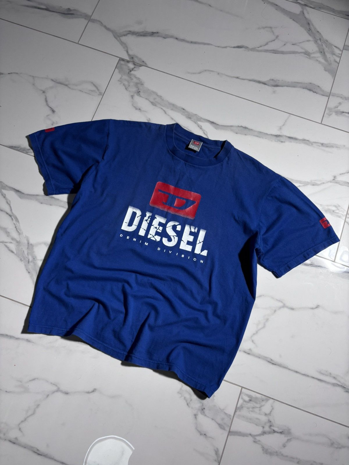 Diesel Y2K Diesel Vintage Tshirt Baggy Boxy Fit Big Logo Y2K Size US XL / EU 56 / 4 - 1 Thumbnail