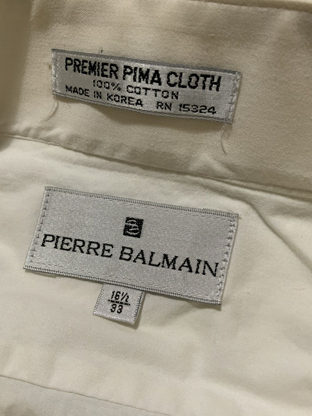 Pierre Balmain × Vintage Pierre Balmain Plisse French Cuff Tuxedo Ruffled Dress Shirt Size US M / EU 48-50 / 2 - 5 Thumbnail