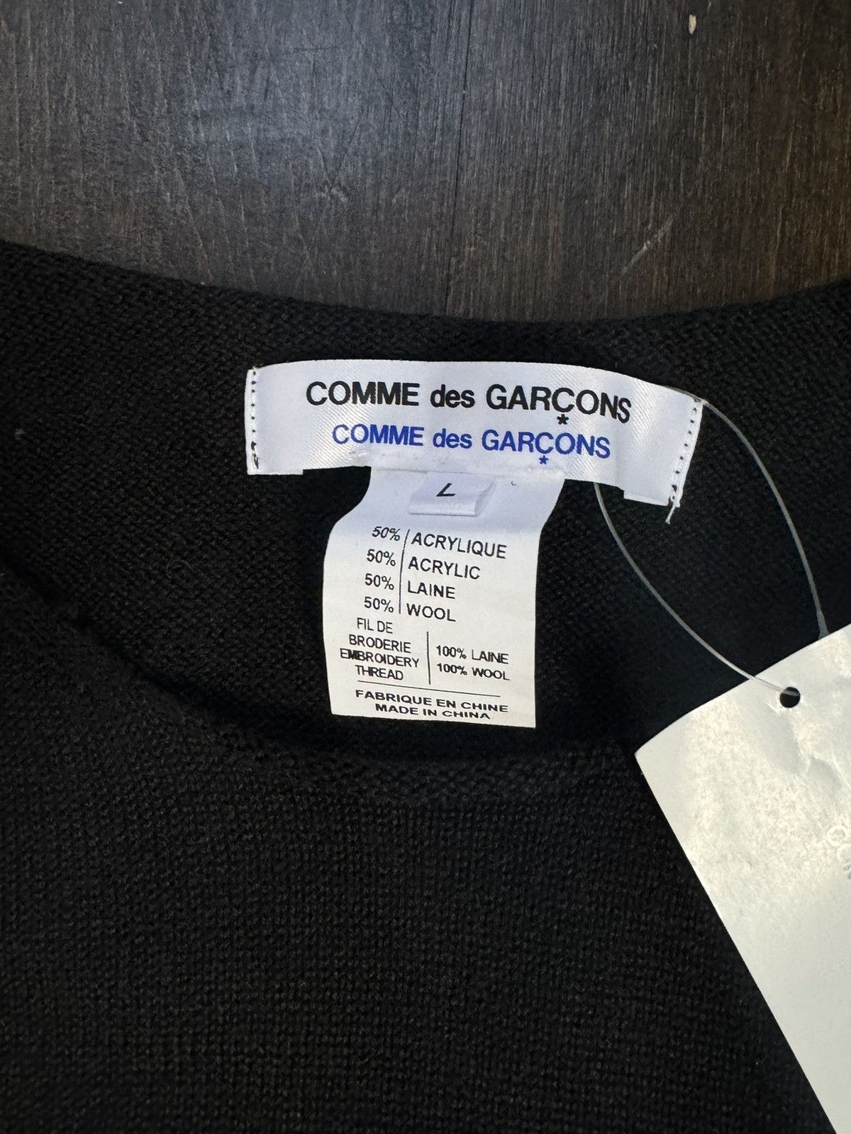 Comme des Garcons CDG Energy Knit Sweater Size US L / EU 52-54 / 3 - 3 Thumbnail