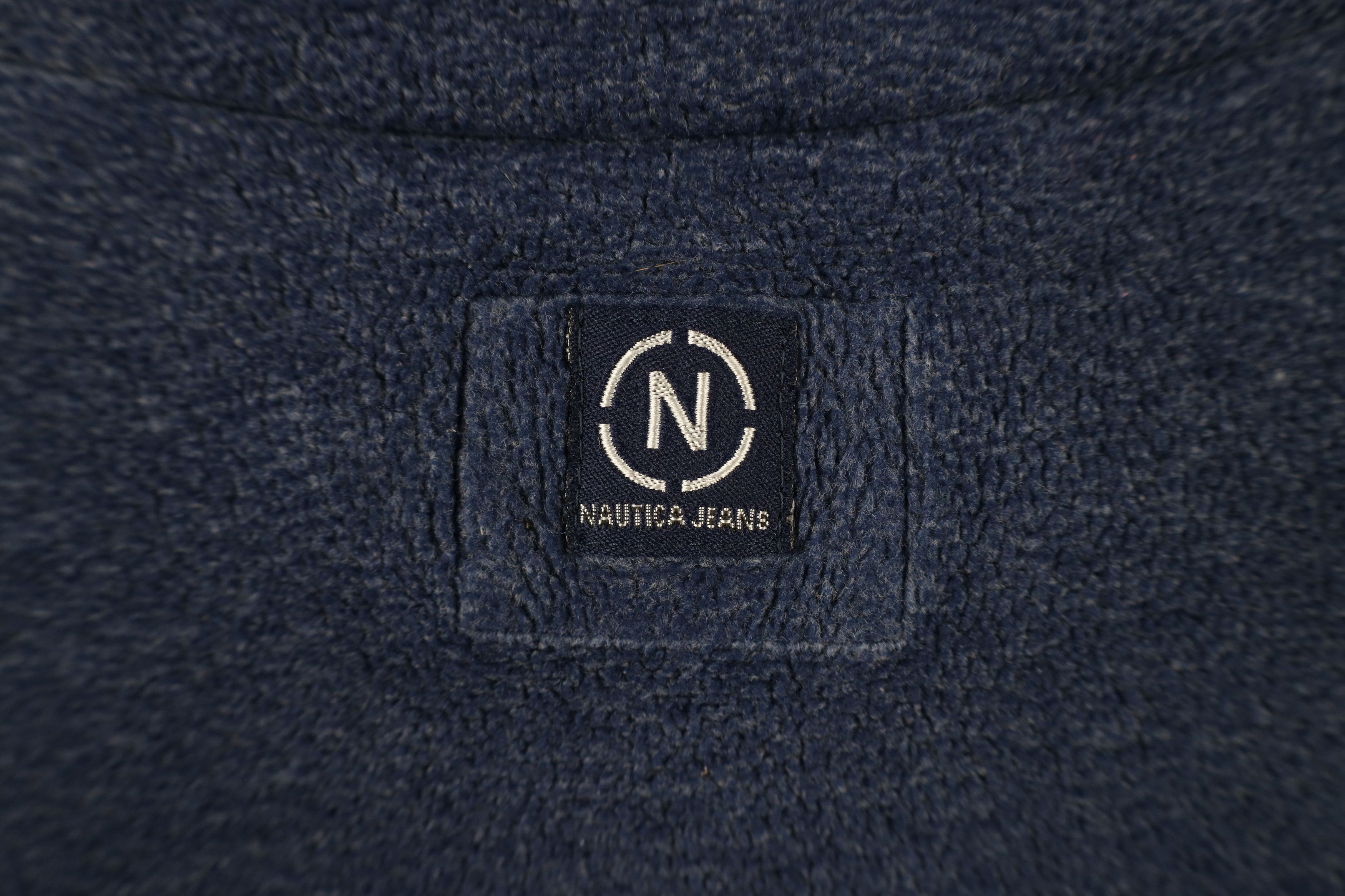 Nautica Vintage 90s Nautica Half Zip Fleece Pullover Sweater Size US L / EU 52-54 / 3 - 12 Thumbnail