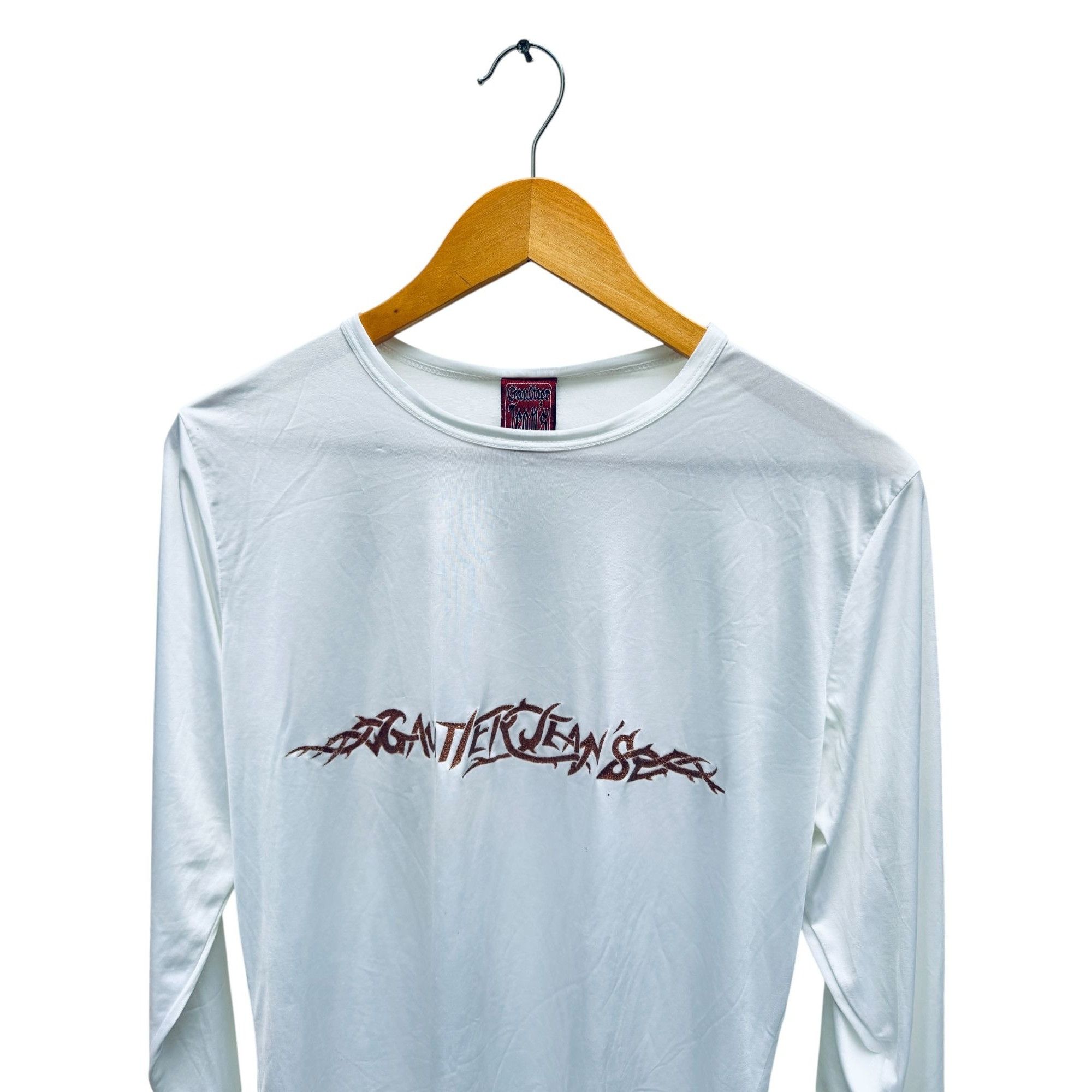 Jean Paul Gaultier Vintage White Nylon Longsleeves Size US L / EU 52-54 / 3 - 2 Thumbnail
