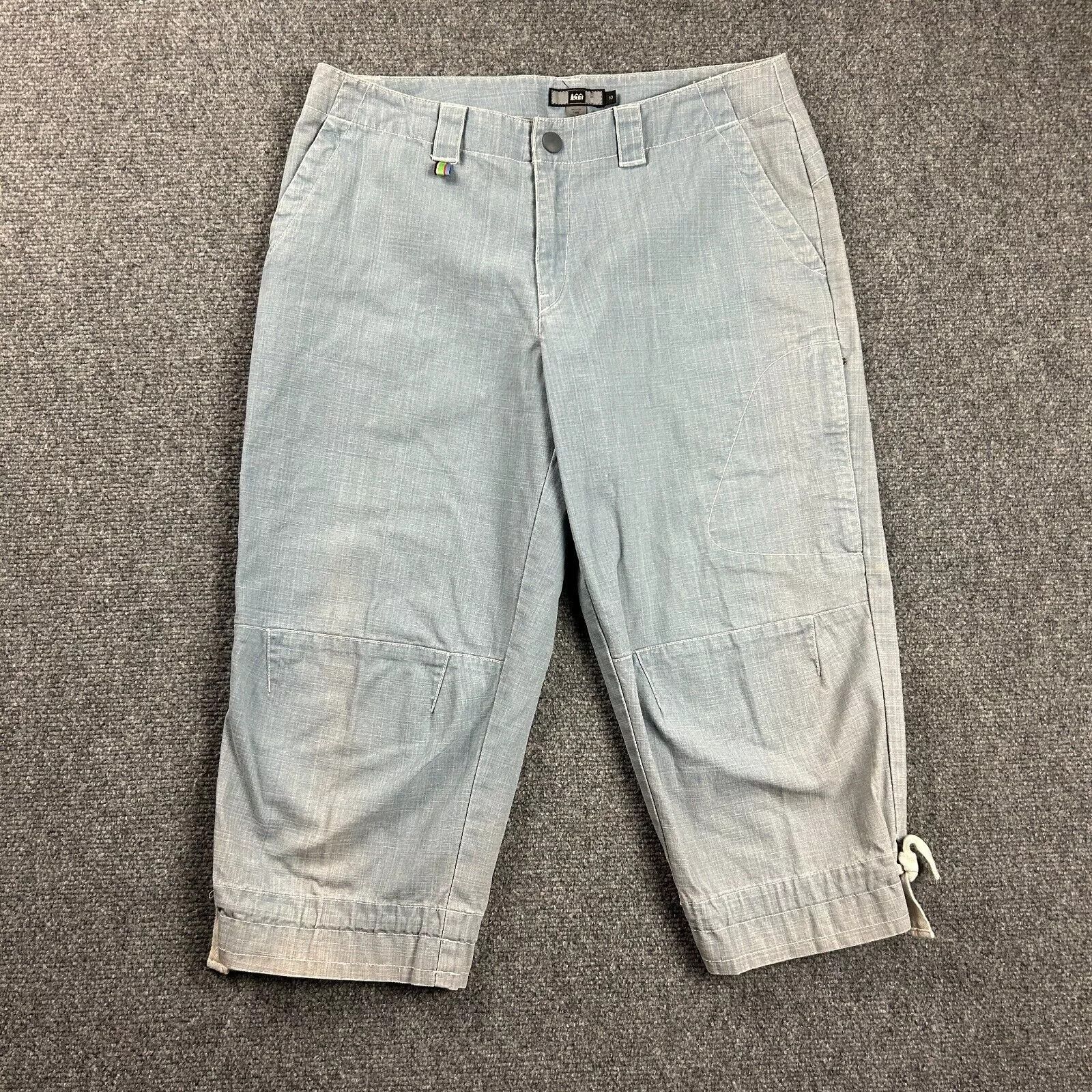Rei REI Pants Womens 10 Blue Capri Hiking Outdoors Bleached Size 32" / US 10 / IT 46 - 1 Thumbnail