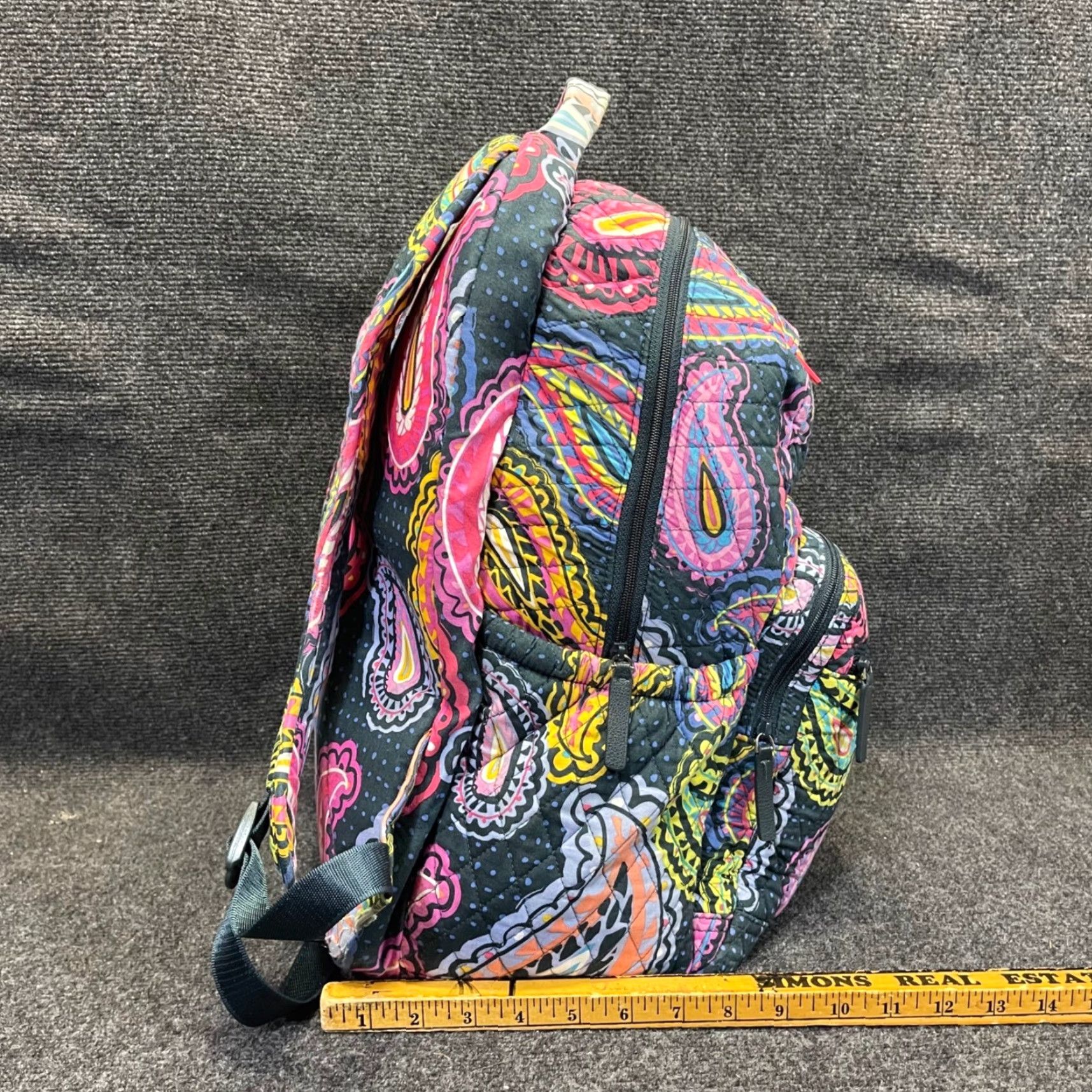 Vera Bradley Campus/School Backpack Multicolor Paisley Print +‎ Multiple Pockets Vera Bradley Backpack Womens Large Quilted Campus Paisley  main image 2