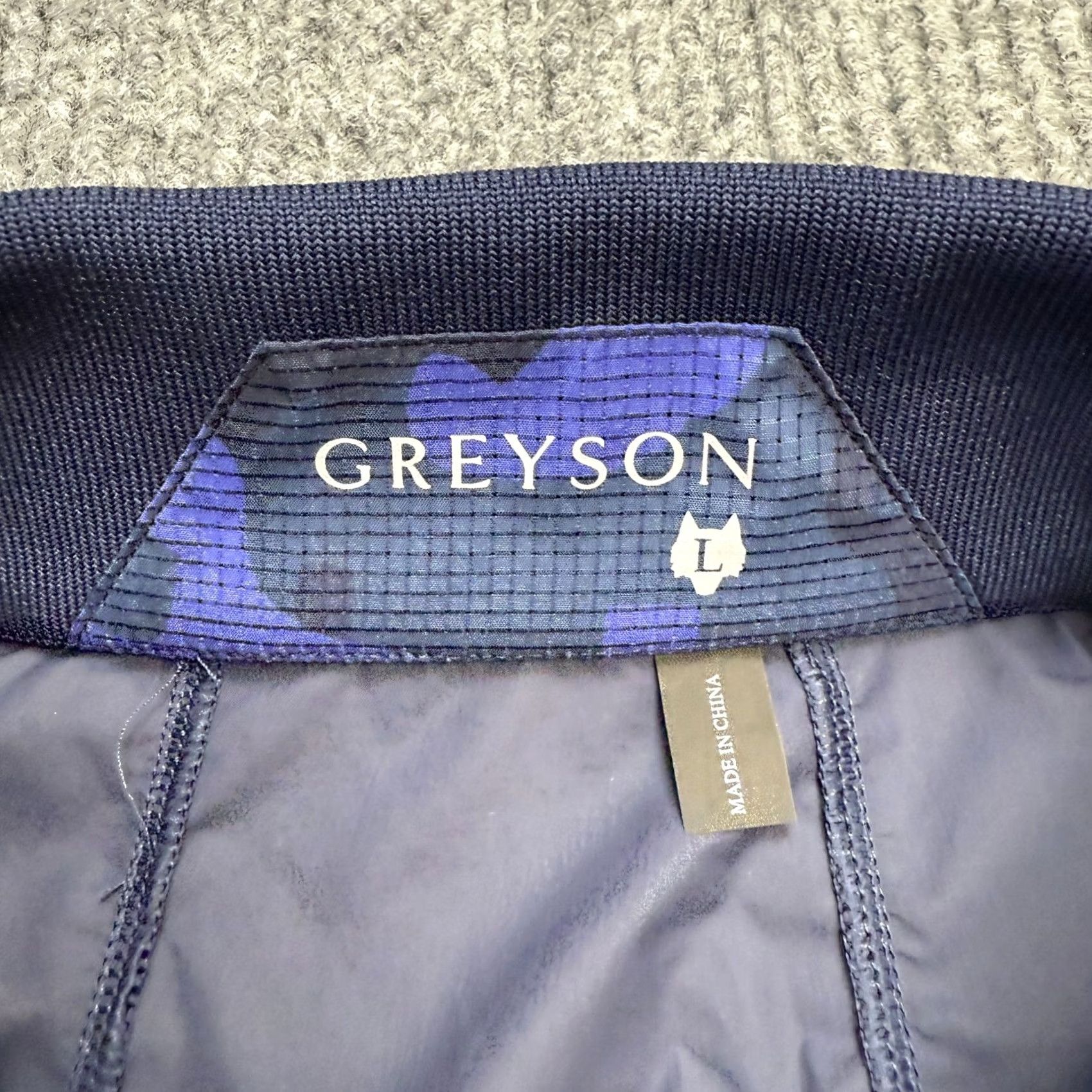 Vintage Greyson Jacket Men L Navy Blue Lightweight Windproof Packable Windbreaker Pockets Zip Regular Short Sleeve Stl N/A Size US L / EU 52-54 / 3 - 6 Thumbnail