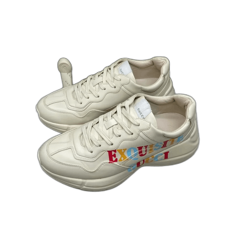 Gucci Gucci Colorful Logo Dad Sneakers Size 42.5-yf Size US 10.5 / EU 43-44 - 1 Thumbnail