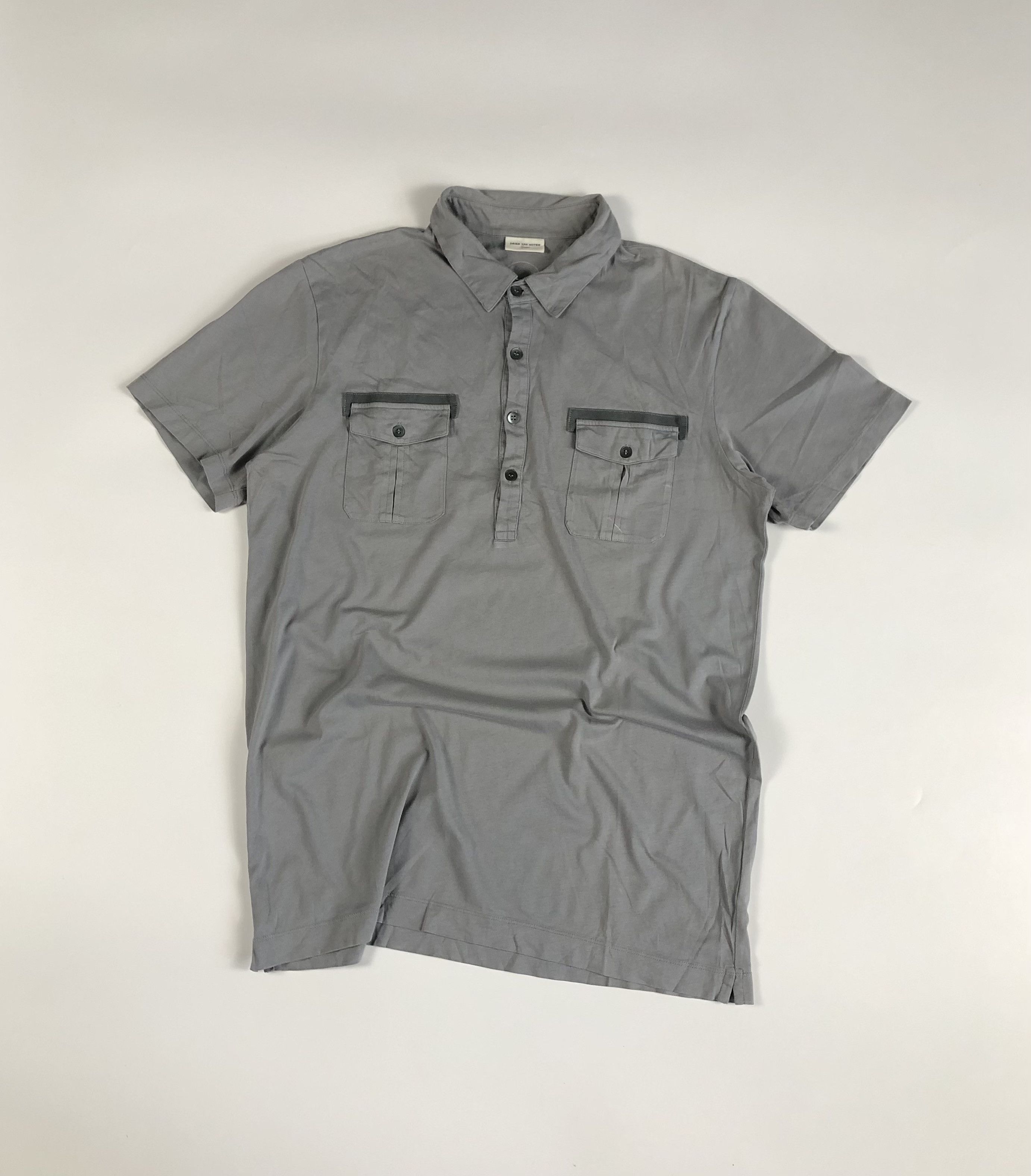 Dries Van Noten Dries Van Noten Two Pocket Cotton Polo Shirt Size US L / EU 52-54 / 3 - 1 Thumbnail