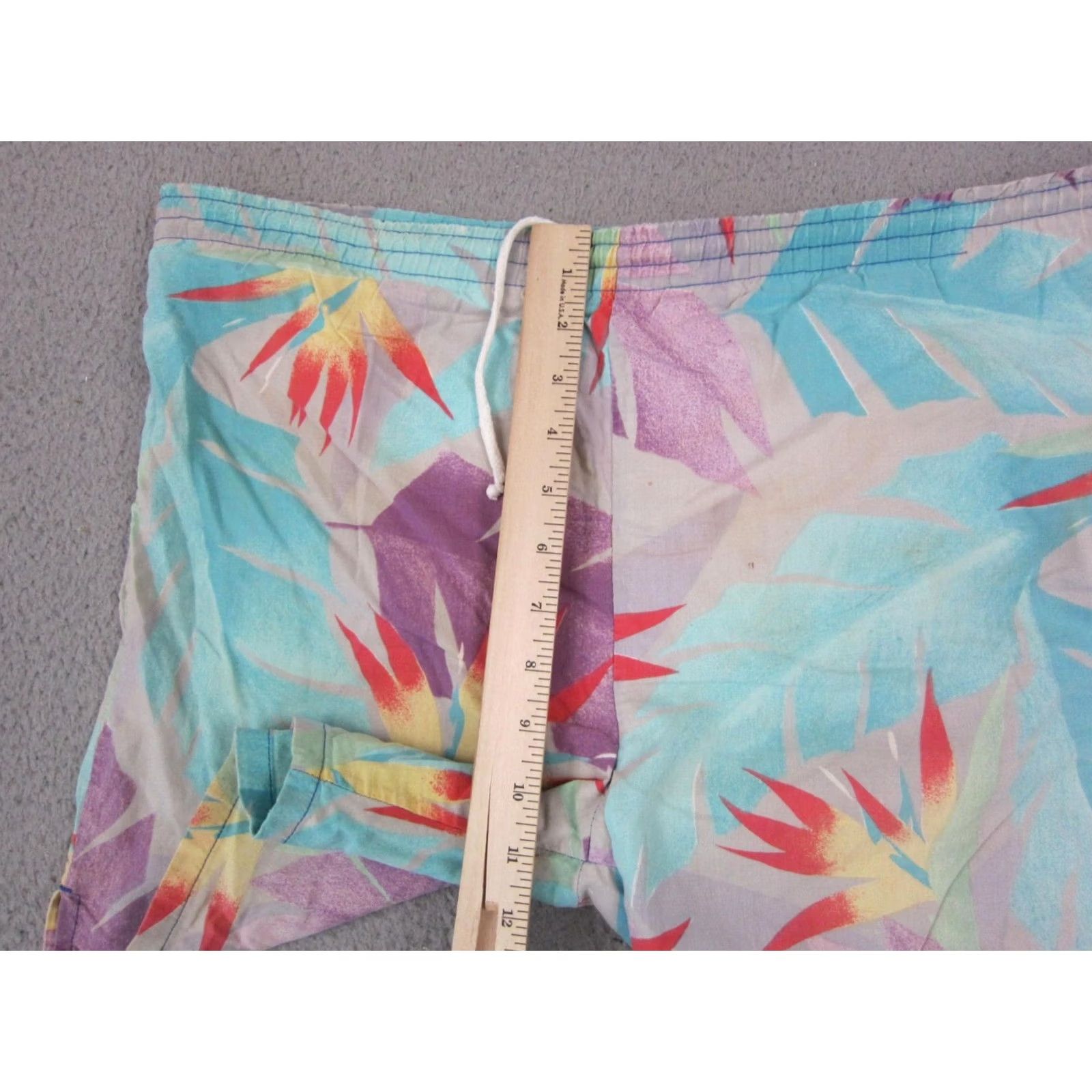 Vintage VINTAGE California Shores Shorts Board Swimwear Mens 80s 36 Blue Floral Pockets 90s Surfing Bottoms Size US 36 / EU 52 - 7 Thumbnail