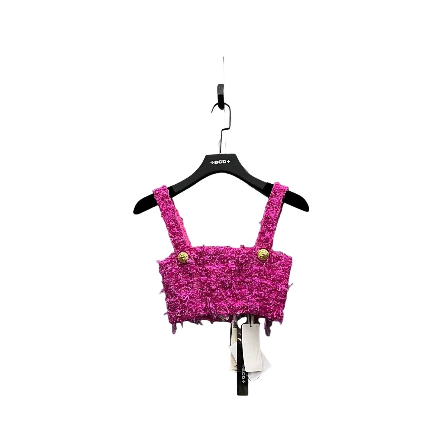Balmain Balmain x Barbie Tweed Crop Top Size 36 Size XS / US 0-2 / IT 36-38 - 1 Thumbnail