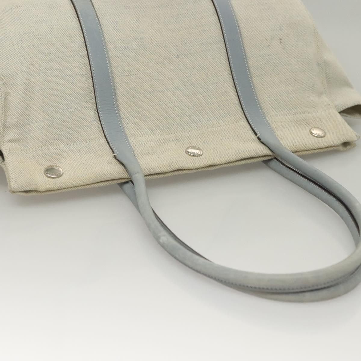 Prada PRADA Tote Bag Canvas Beige Silver Size ONE SIZE - 7 Thumbnail