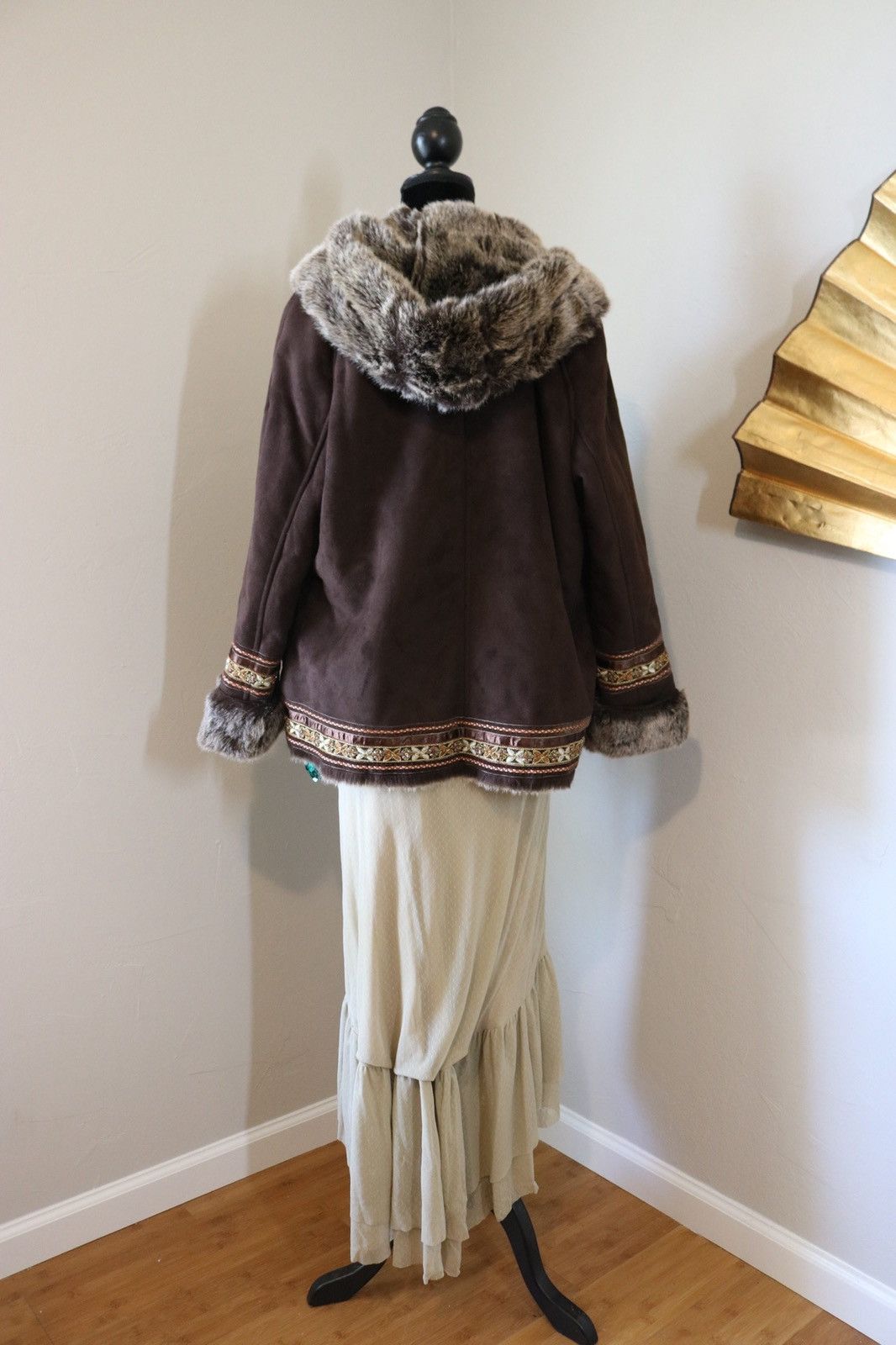 Coldwater Creek Coldwater Creek Boho faux fur coat Size XL / US 12-14 / IT 48-50 - 2 Thumbnail