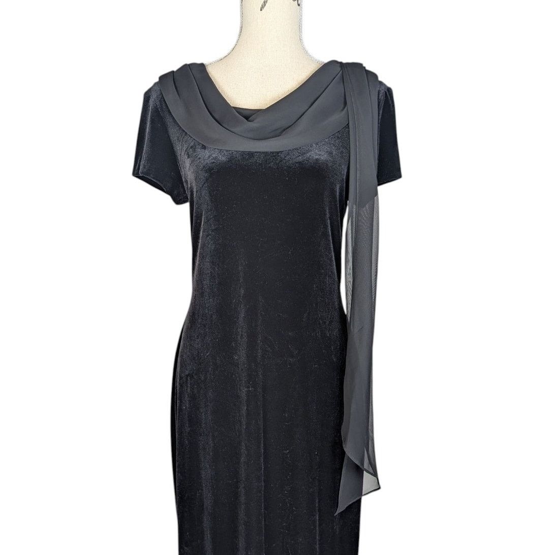 90s dress for women Imogene Scarf-Detail Strapless Gown in Spring Green