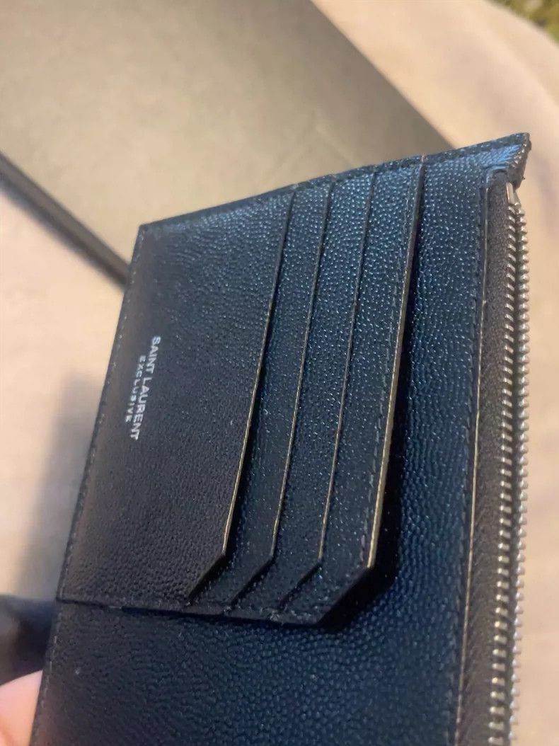 Yves Saint Laurent Saint Laurent Black Caviar Leather Wallet-2506 Size ONE SIZE - 7 Thumbnail