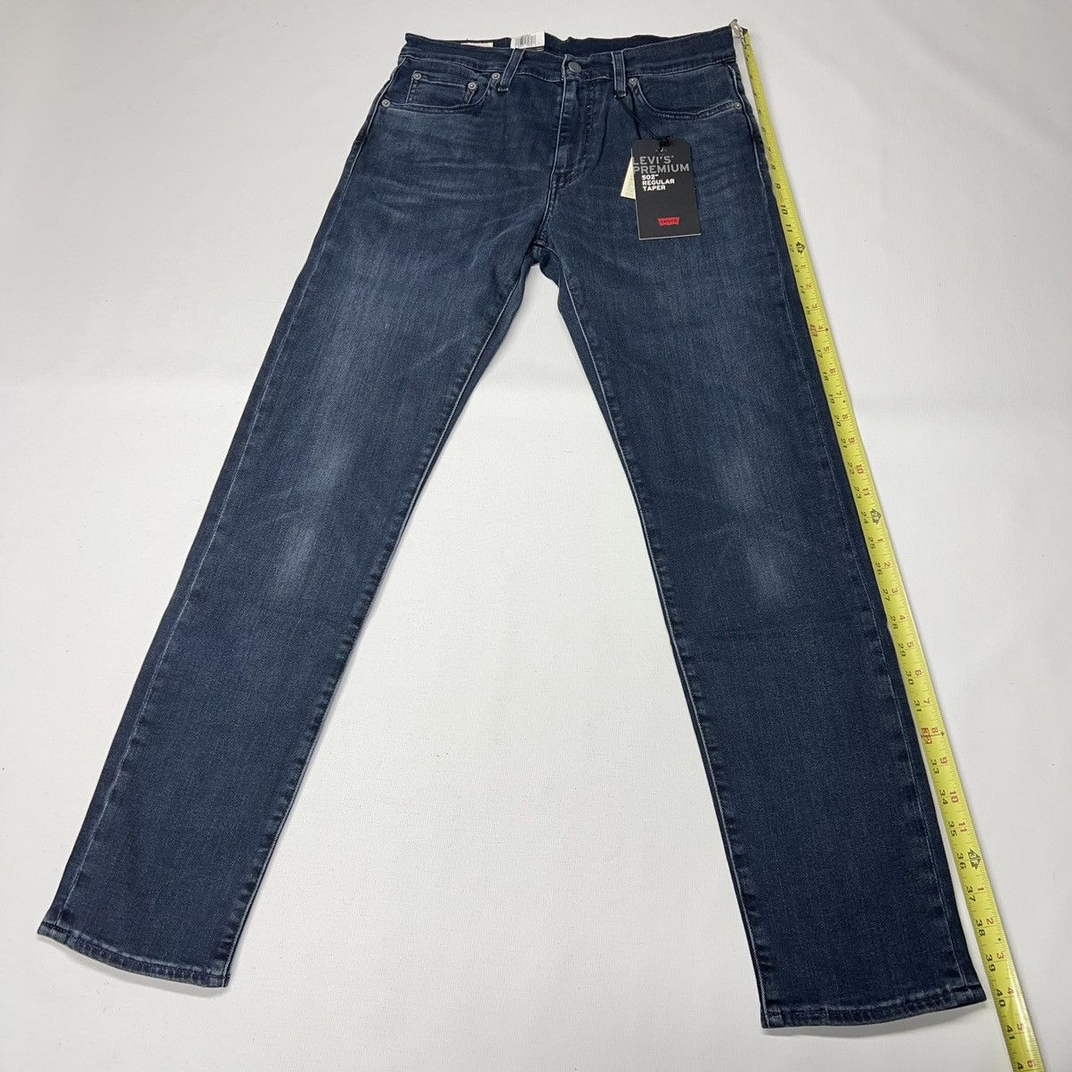 Levis Jeans Premium 502 Regular Taper Fit Stretch Blue Denim