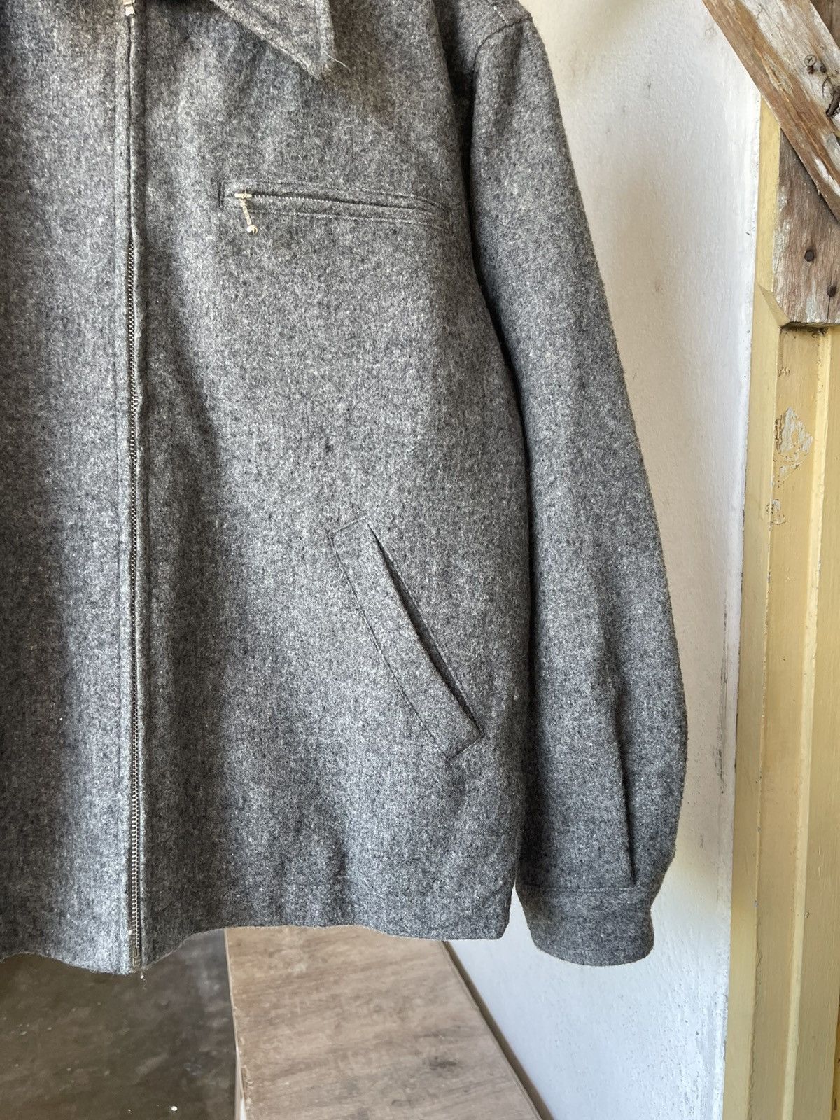 Japanese Brand Vintage Jungle Storm Wool Zip Up Jacket Size US L / EU 52-54 / 3 - 12 Thumbnail