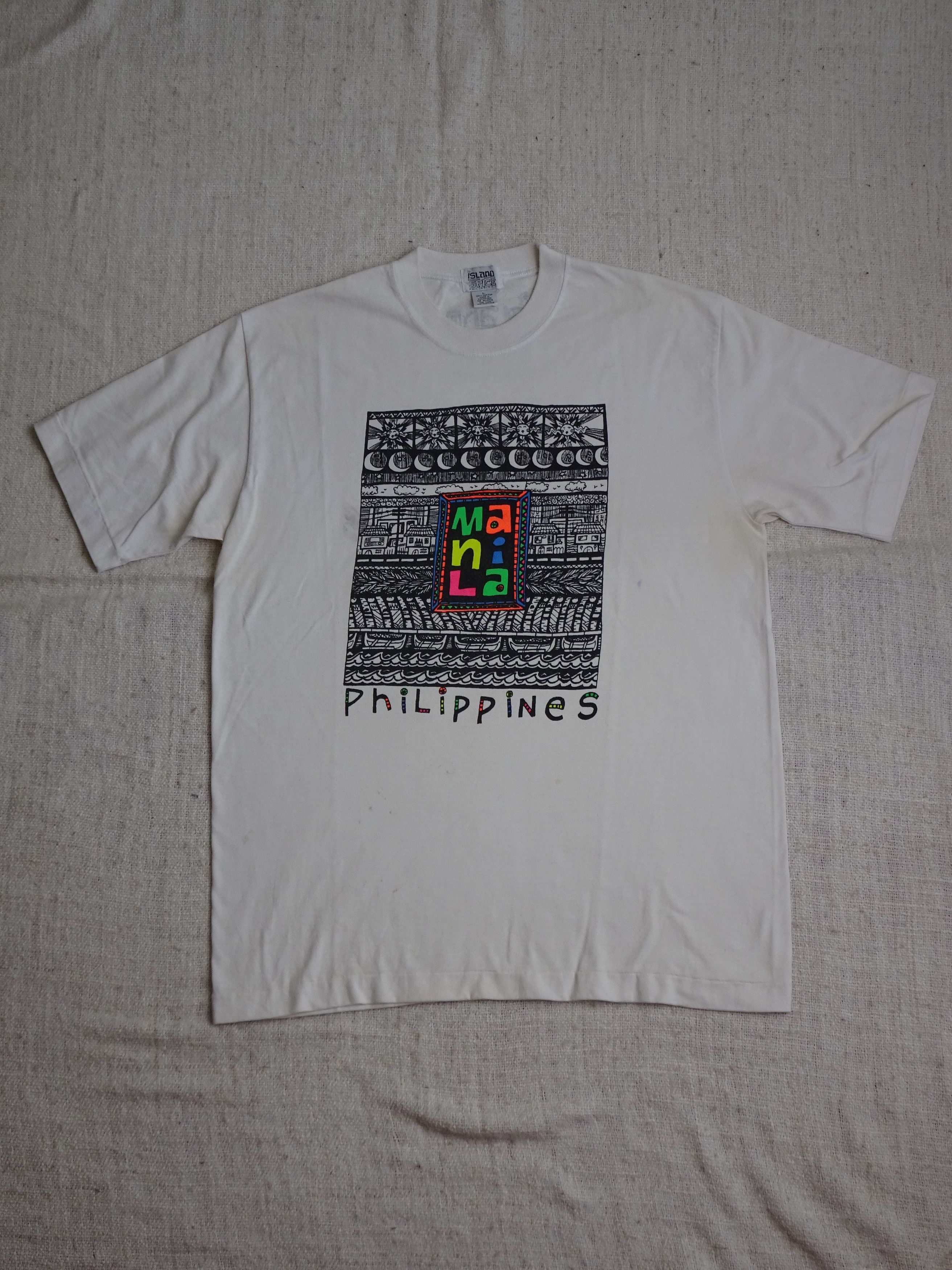 Vintage Vtg 90s Single Stitch Manila Island Spice Graphic Tee Size US L / EU 52-54 / 3 - 1 Thumbnail