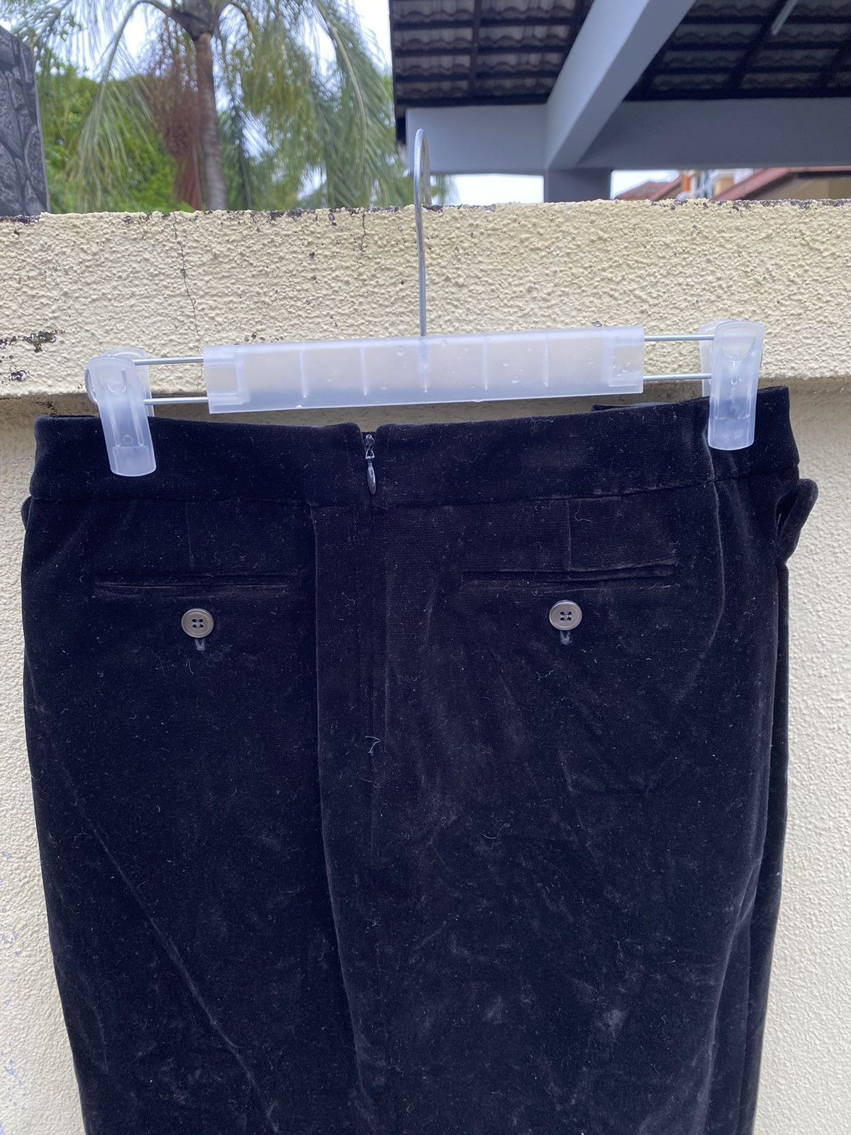 Yves Saint Laurent Vintage 80s ysl rive gauche velvet skirt Size 25" / US 0 / IT 36 - 3 Thumbnail