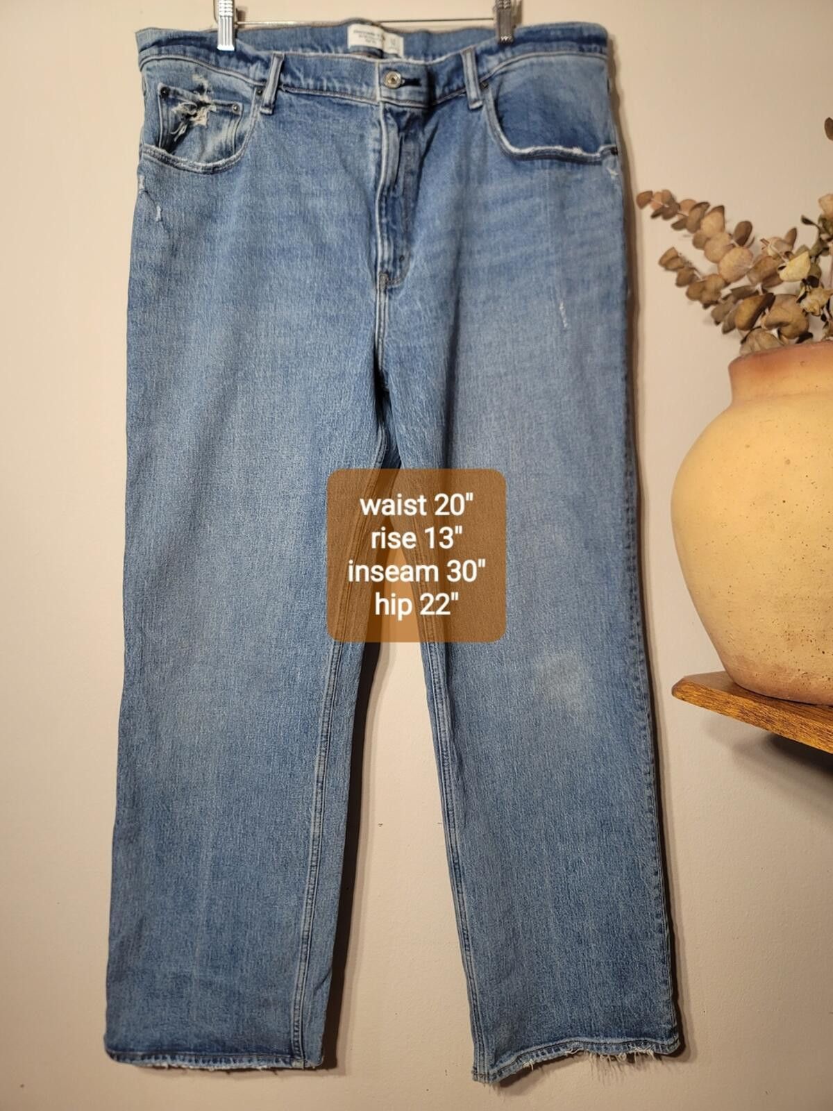 Abercrombie & Fitch Abercrombie & Fitch '90s Relaxed Jean Sz 18r Denim Mimimal Size 34" / US 12 / IT 48 - 3 Thumbnail