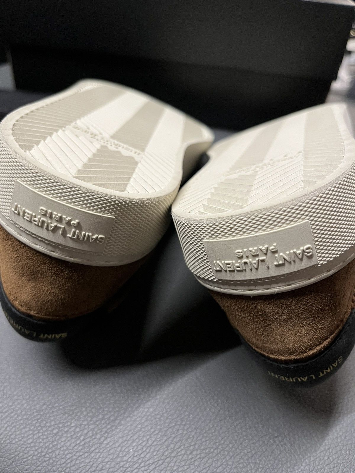 Saint Laurent Paris Rare New Super Runway Saint Laurent Suede Leather Sneaker Size US 8 / EU 41 - 8 Thumbnail