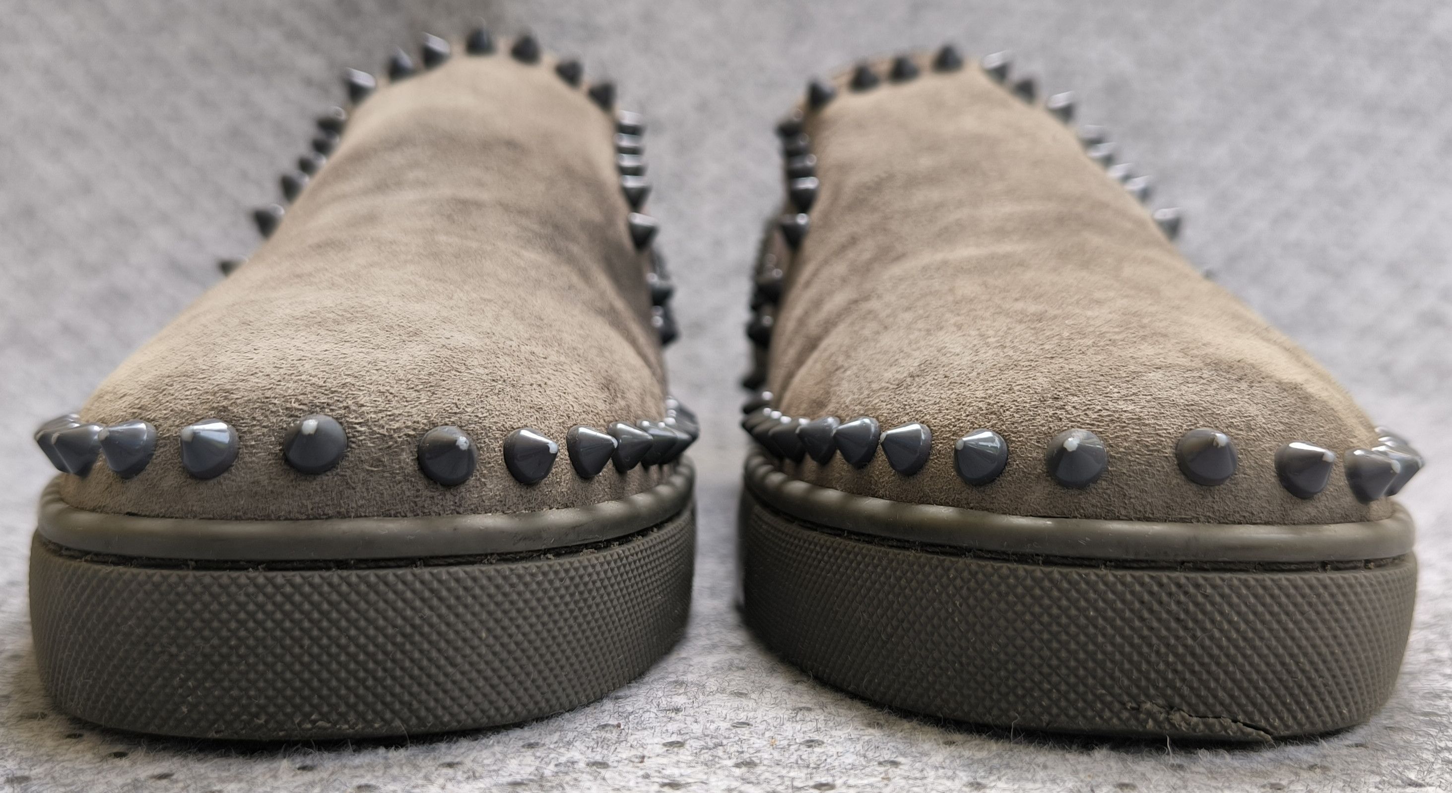 Christian Louboutin CHRISTIAN LOUBOUTIN Pik Boat slip-on sneakers grey suede Size US 8.5 / EU 41-42 - 5 Thumbnail