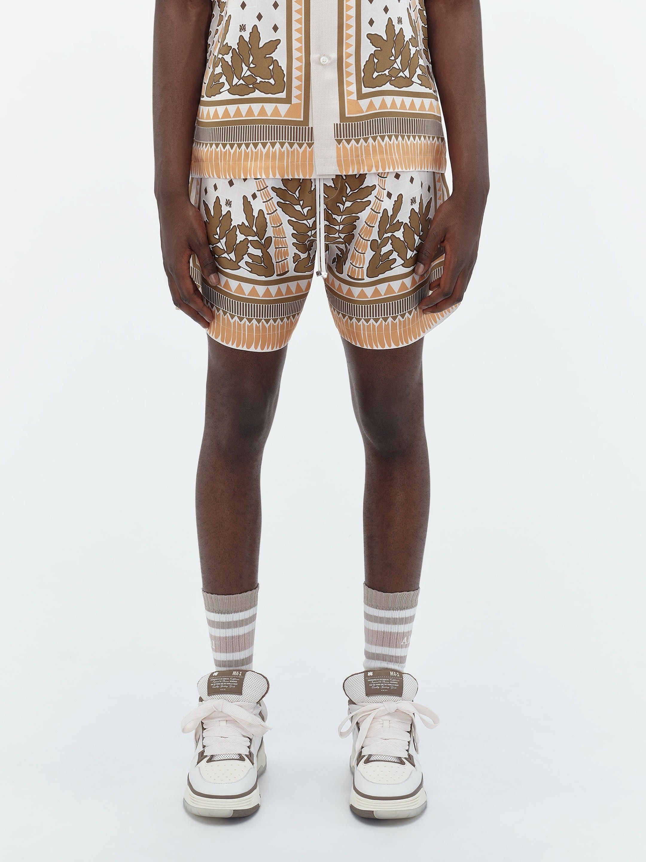 Amiri oc11z0425 Palm Tree Swim Trunk Shorts in Multicolor Size US 40 / EU 56 - 3 Thumbnail